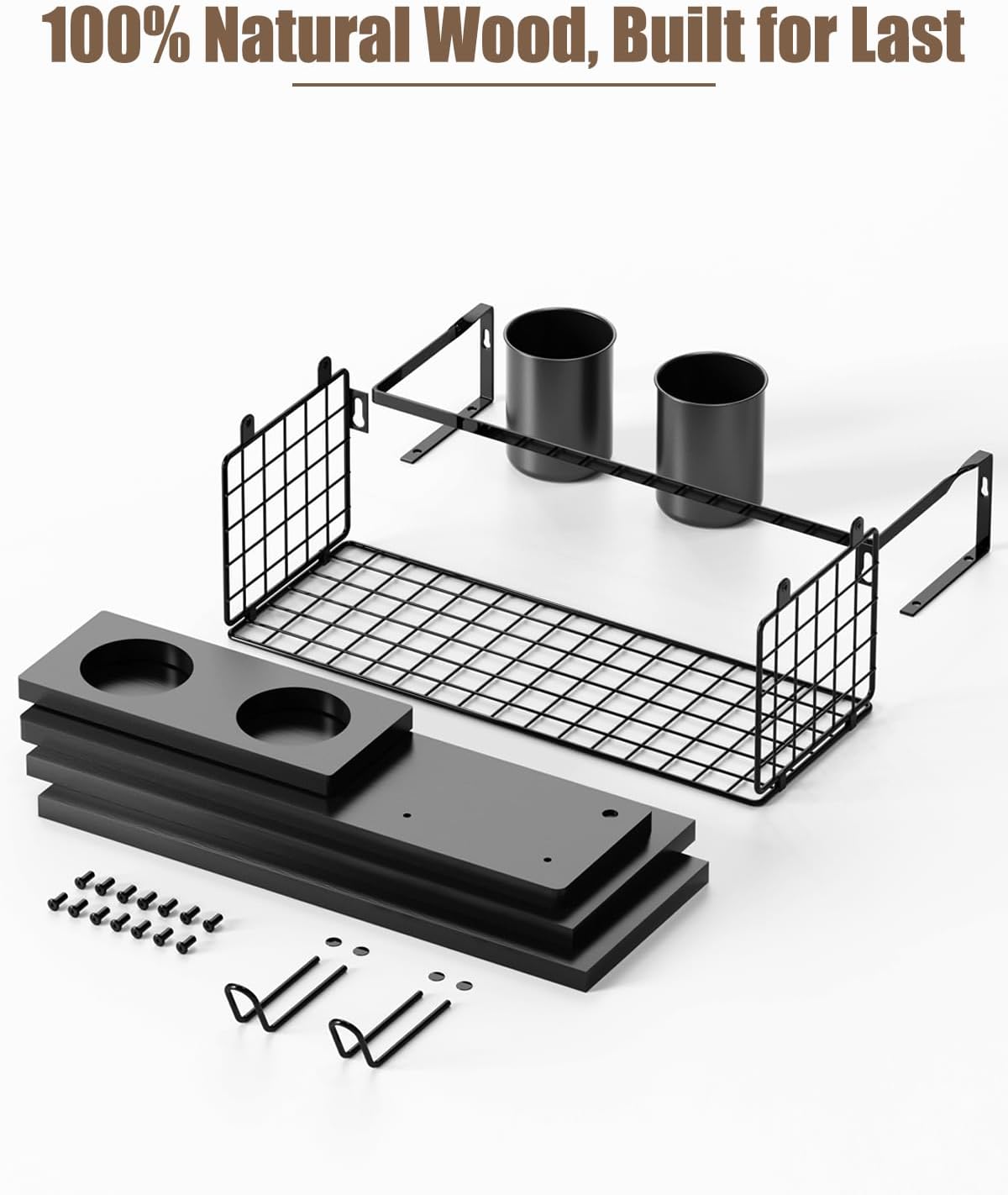 Versatile Floating Storage Shelf for Bathroom Bedroom Kitchen and Living Room