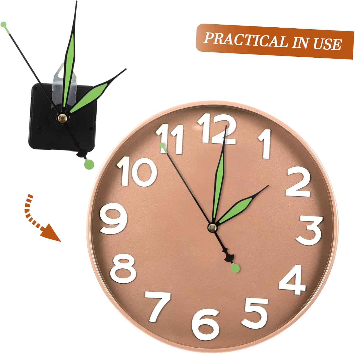 SEWOART DIY Clock Repair Kit Phosphorescent Clock Hands Replacement