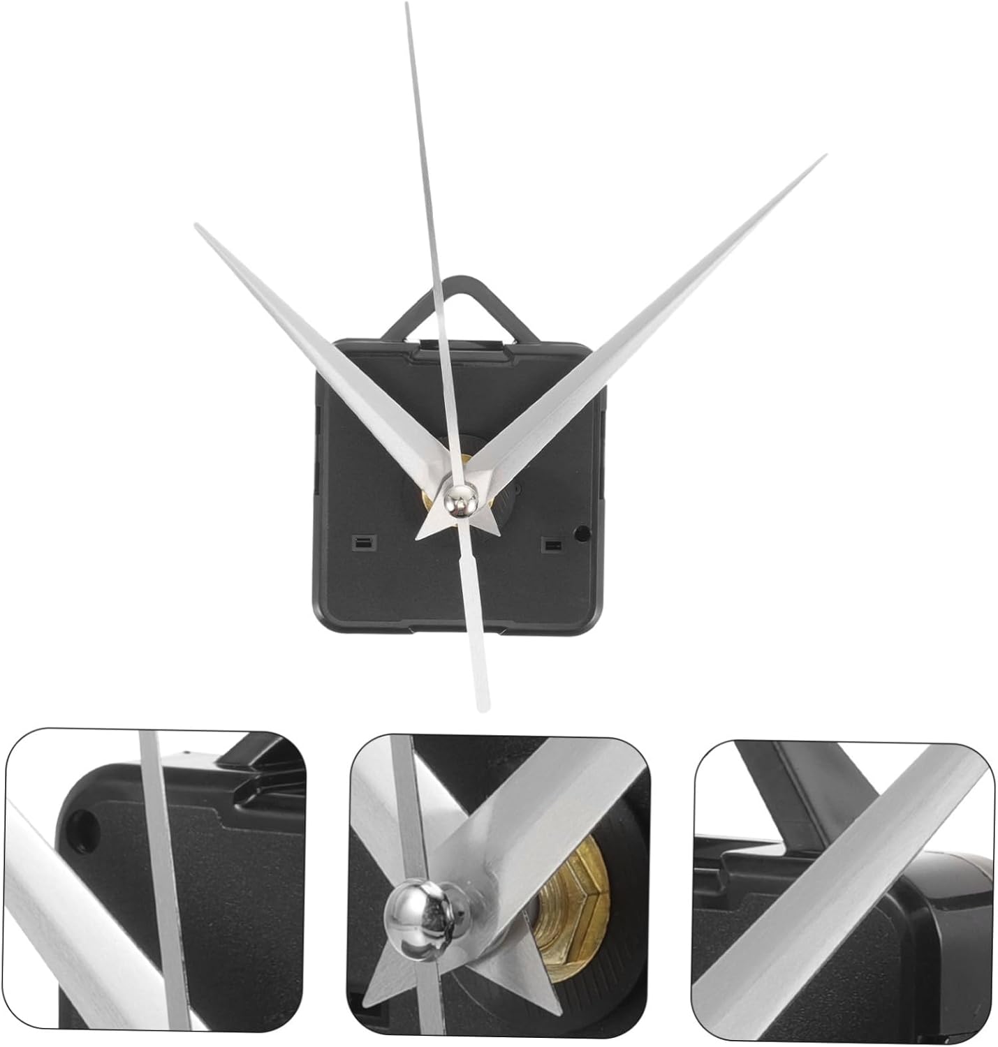 WOONEKY Simple Wall Clock Movement Set with 3-Pointer Kit