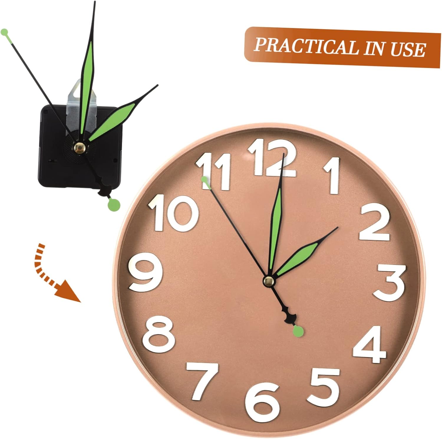 Glow the Dark Clock Hands Kit
