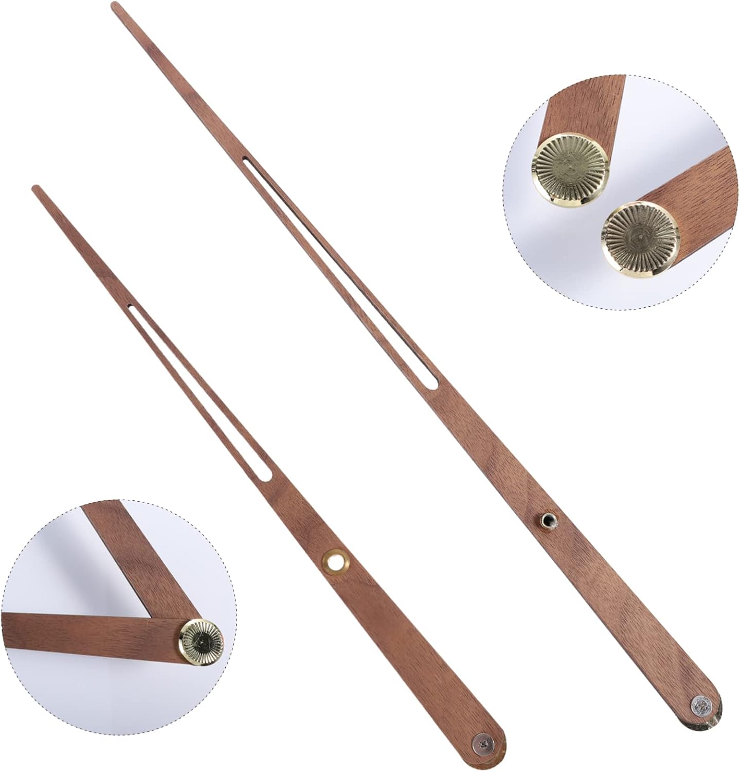 Large Wooden Clock Pointer Black Walnut Decor for DIY