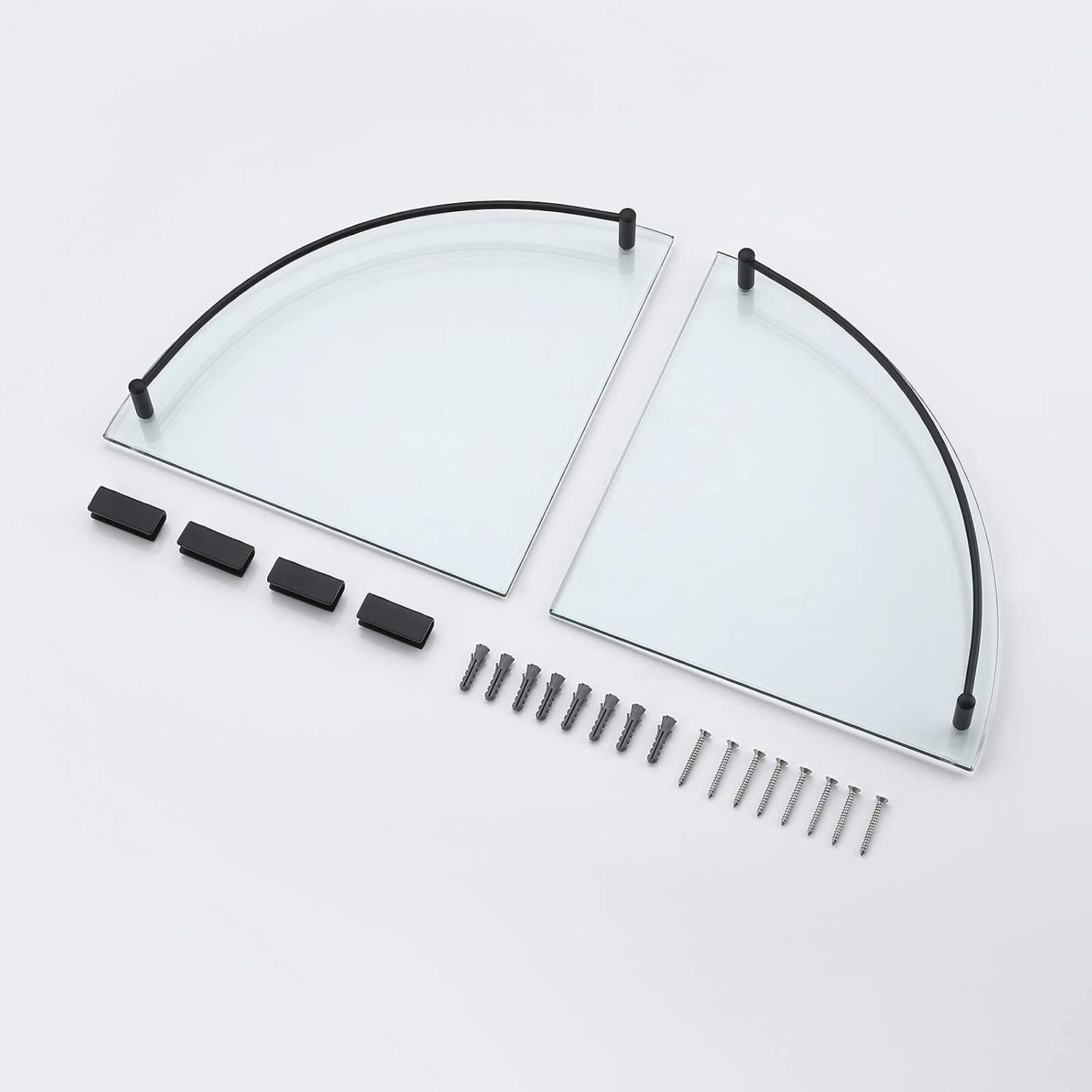 KES Tempered Glass Shelf Stainless Steel