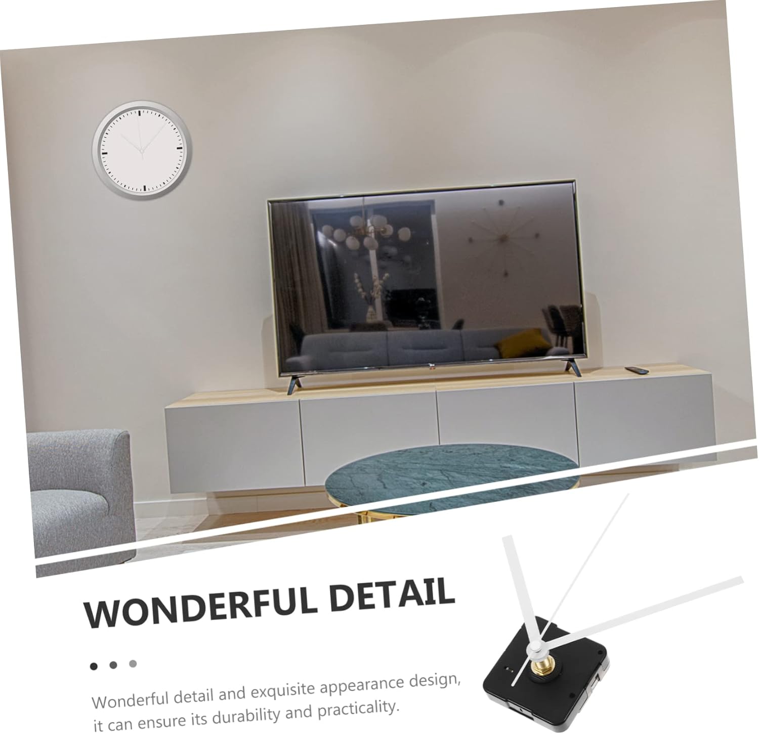 Homoyoyo 2pcs Clock Hands Quartz DIY Wall Clock Kit