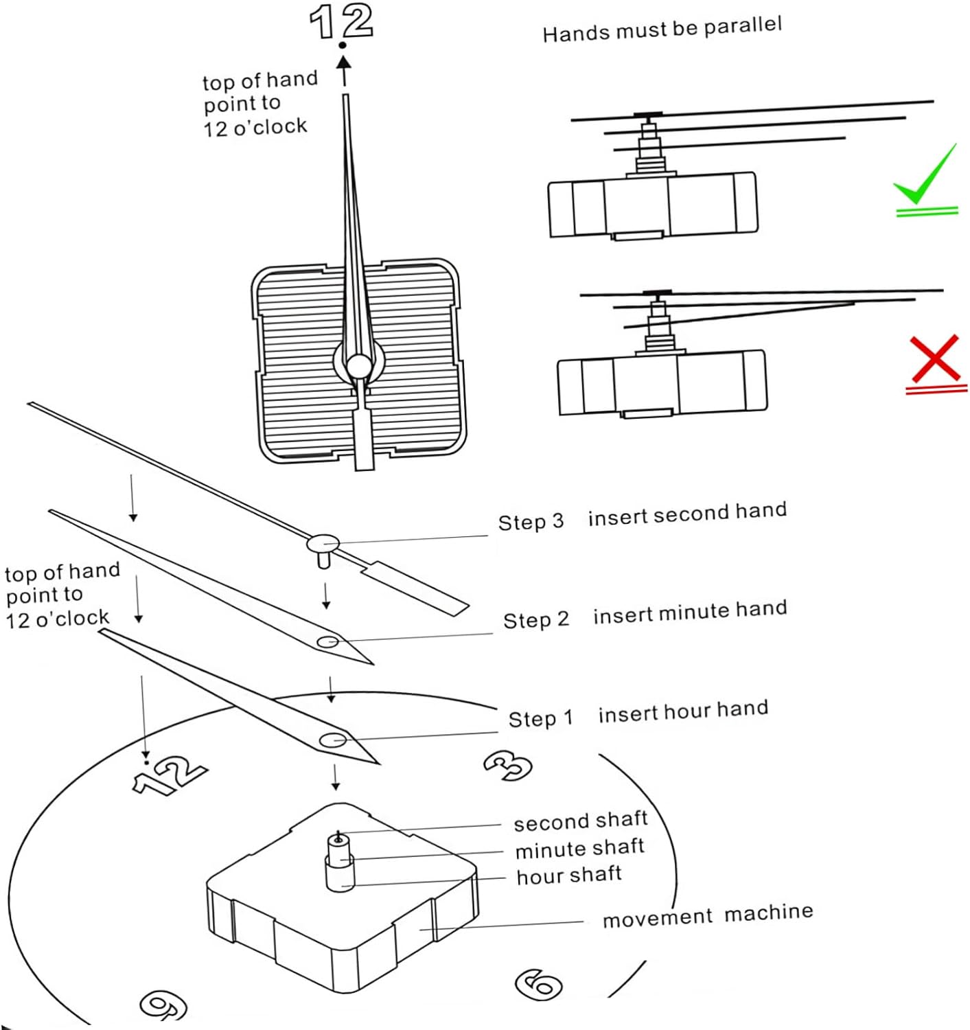 Create Your Own Silent Wall Clock Movement Kit