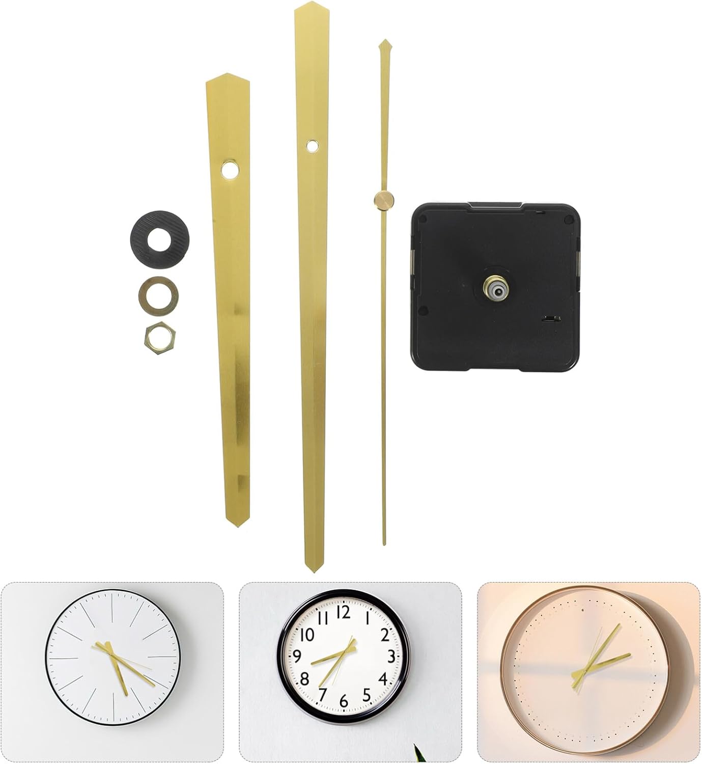 DIY Wall Clock Replacement Hands and Movement Kit