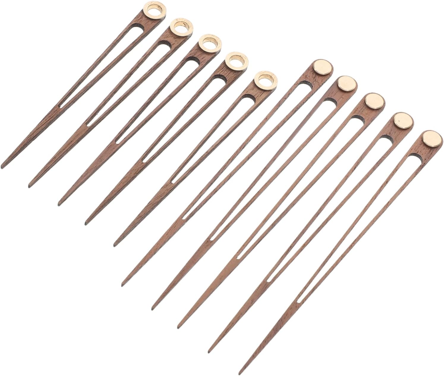 IWOWHERO 5 Set Wooden Clock Hands Kit for Long Shaft Clocks