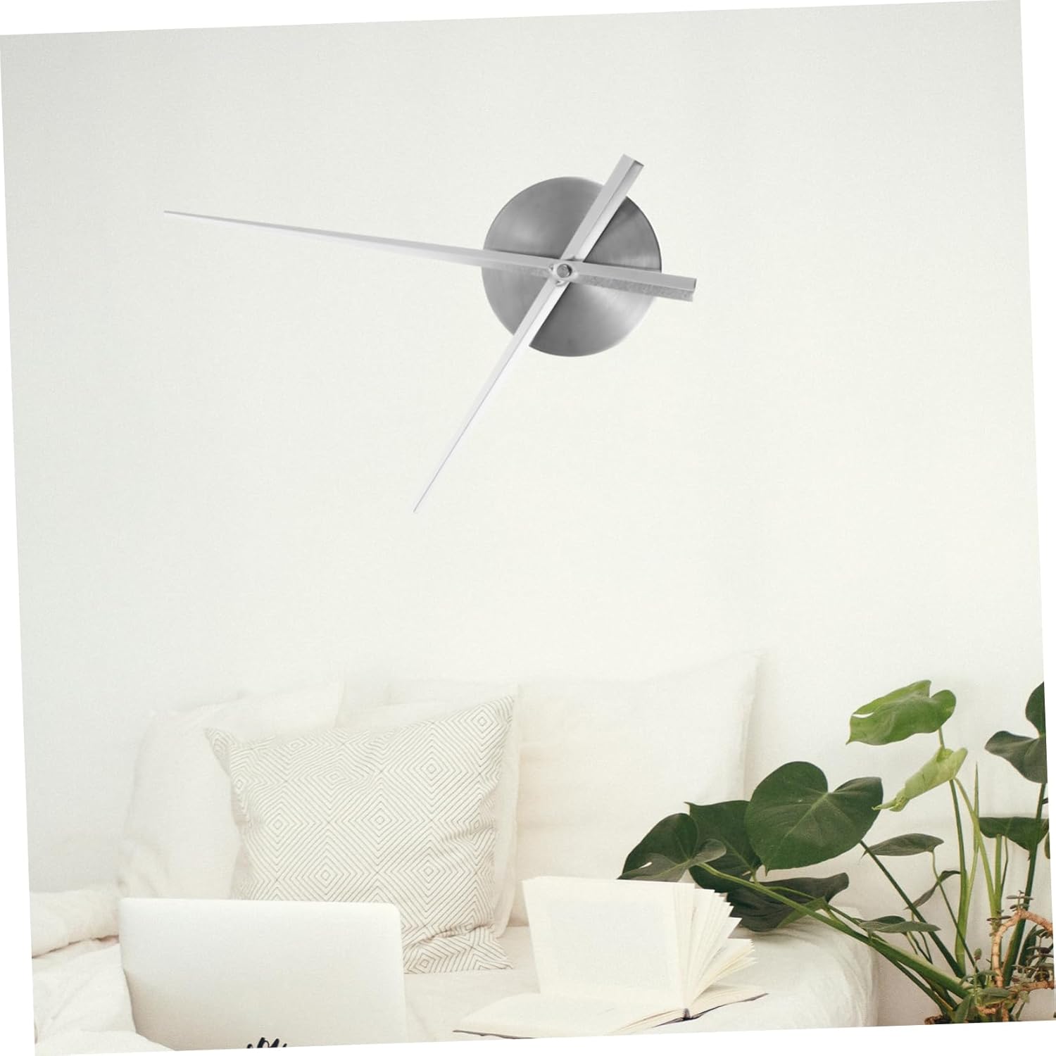 GREAT VALUE DIY Wall Clock Kit - 10cm Silver Base Plate More