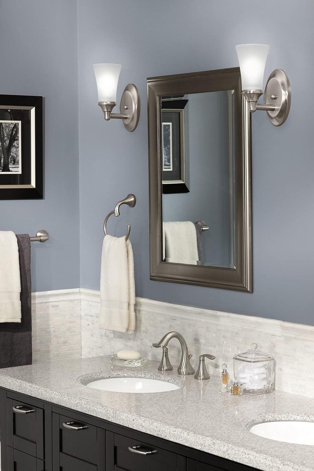 Moew Eva Open Towel Holder Brushed Nickel