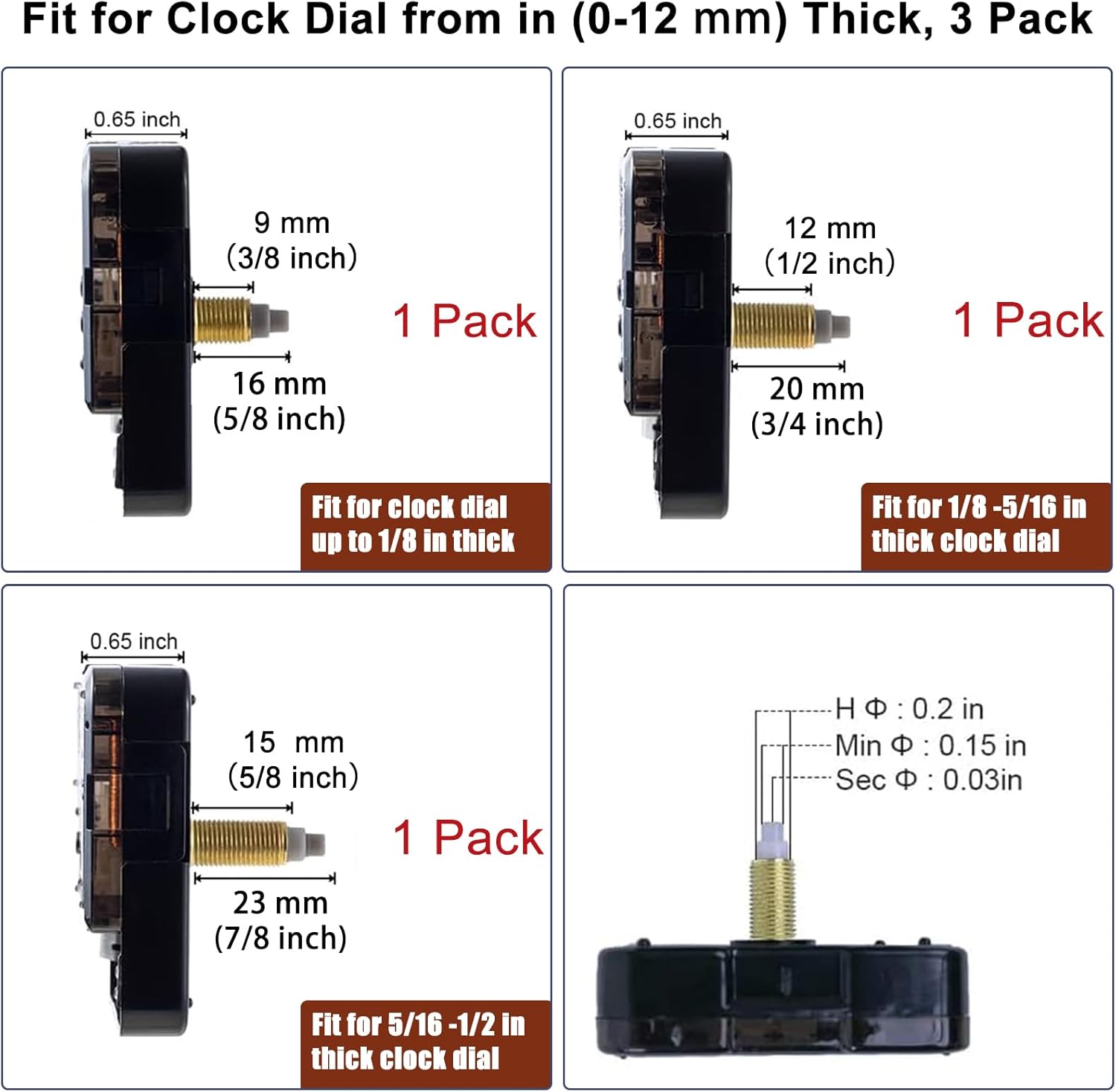 Silent Clock Mechanism Kit