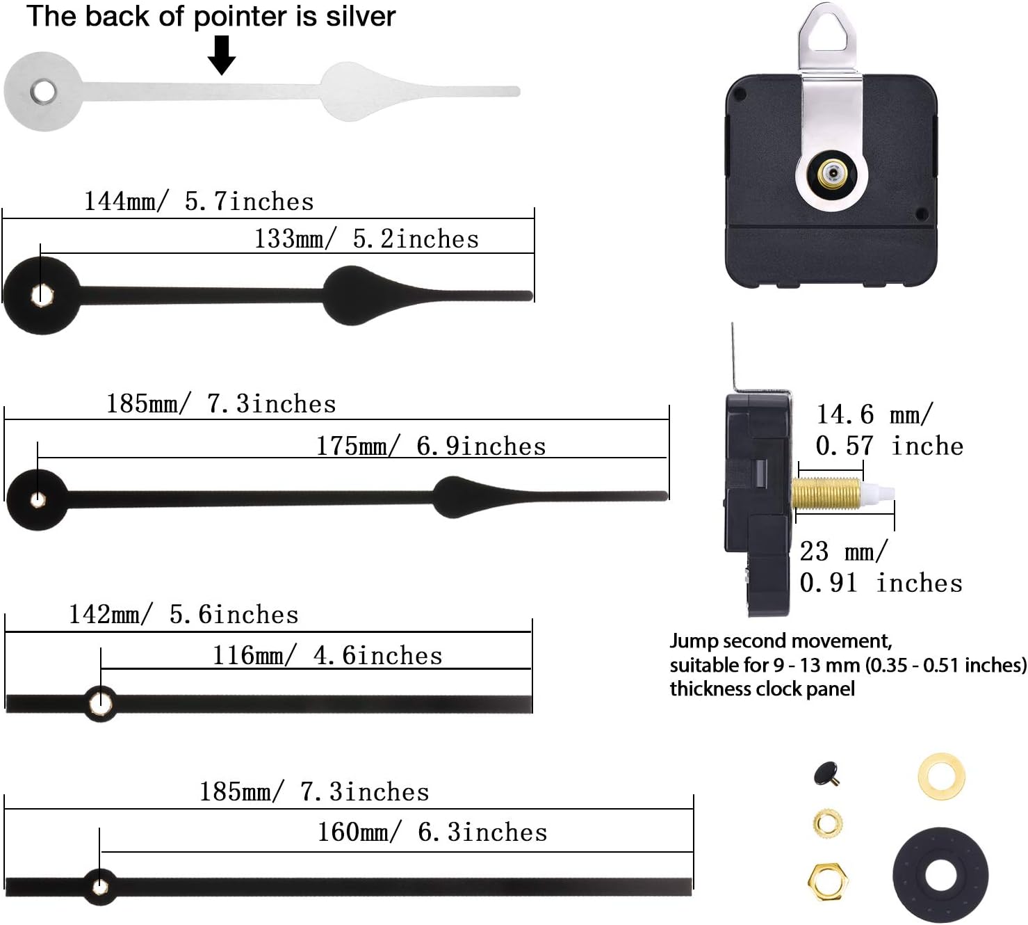 Need a clock replacement Hicarer offers high torque reliable clock movements