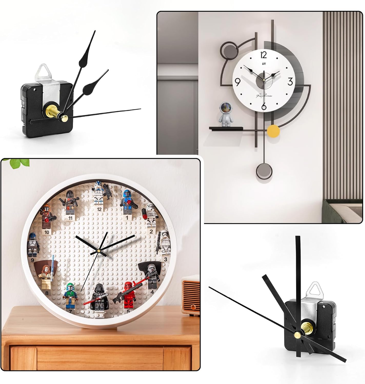 Precise 28mm quartz clock movement kit