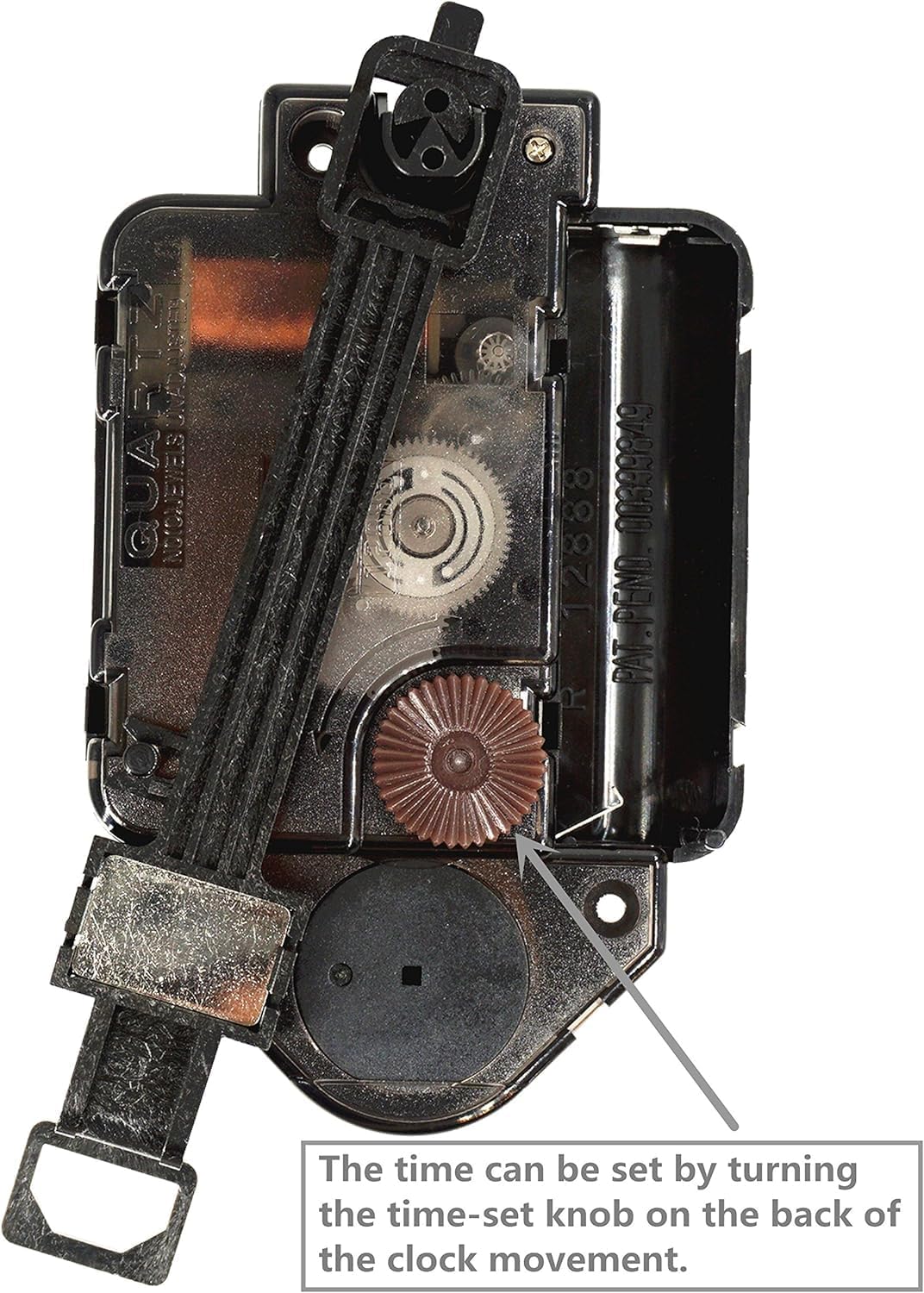 Versatile Pendulum Clock Movement with 3 Replacement Hands
