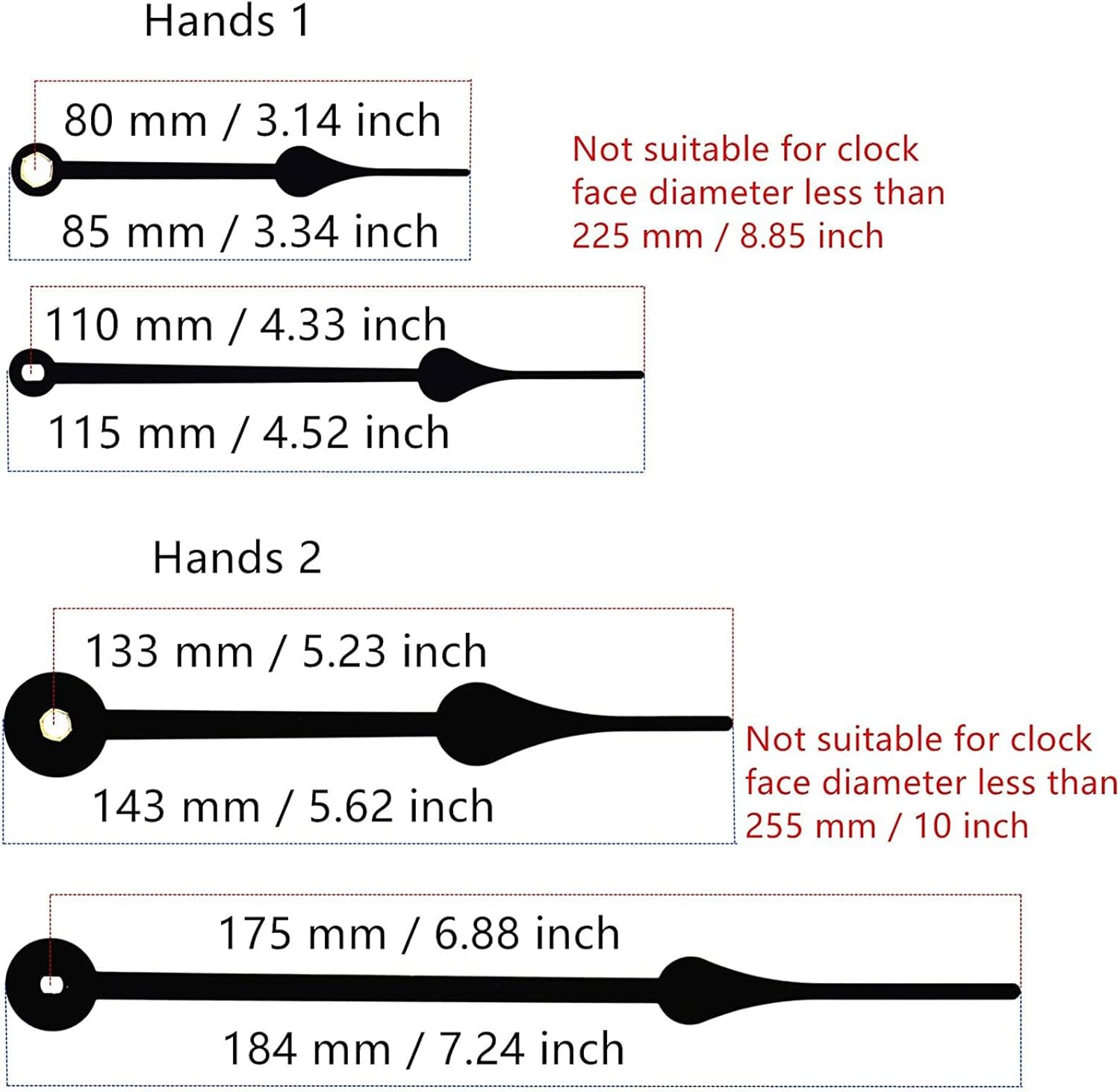 Wall Clock Timer Kit - DIY Replacement for 4 Pairs