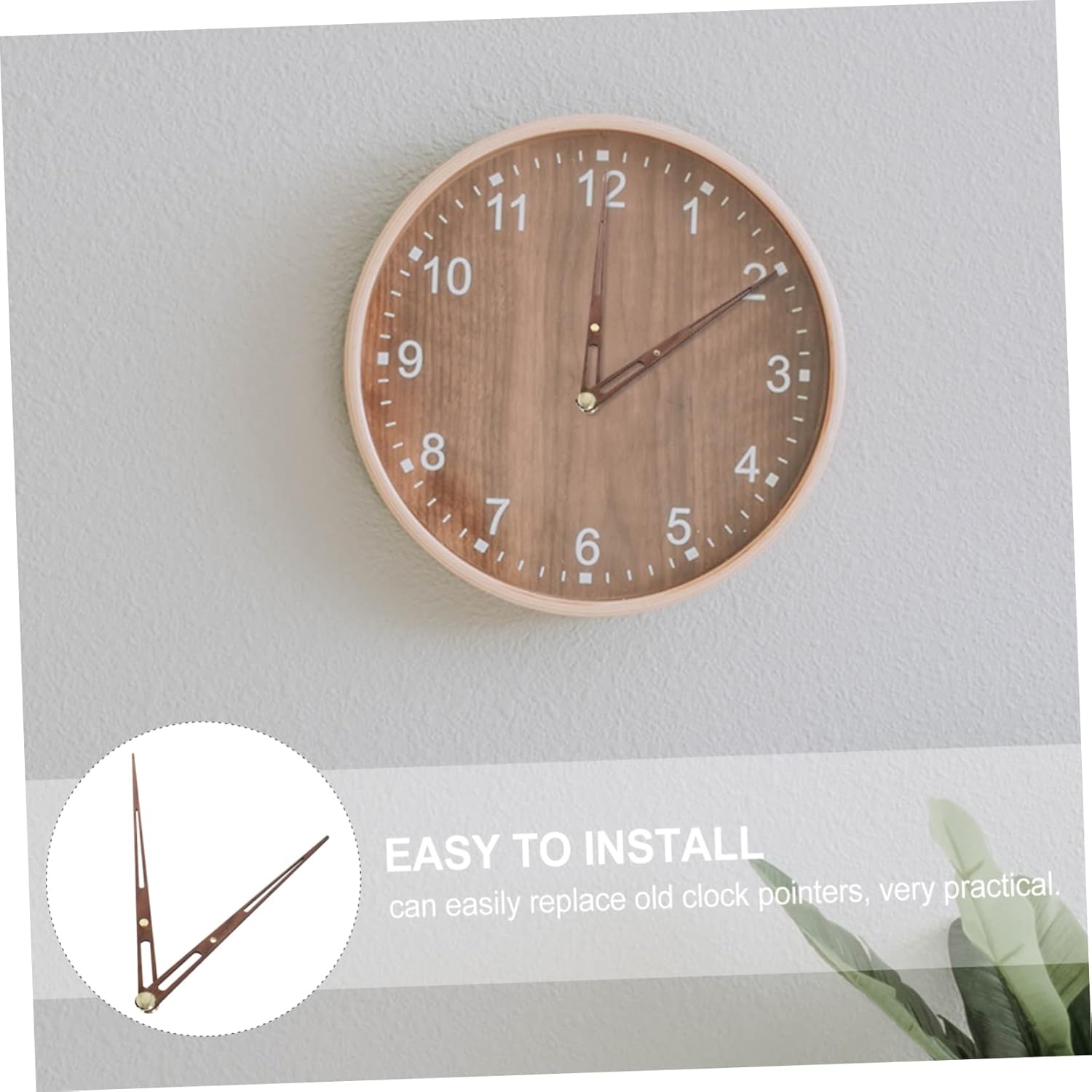 Modern Black walnut Wooden Clock Hands Set for DIY Clocks