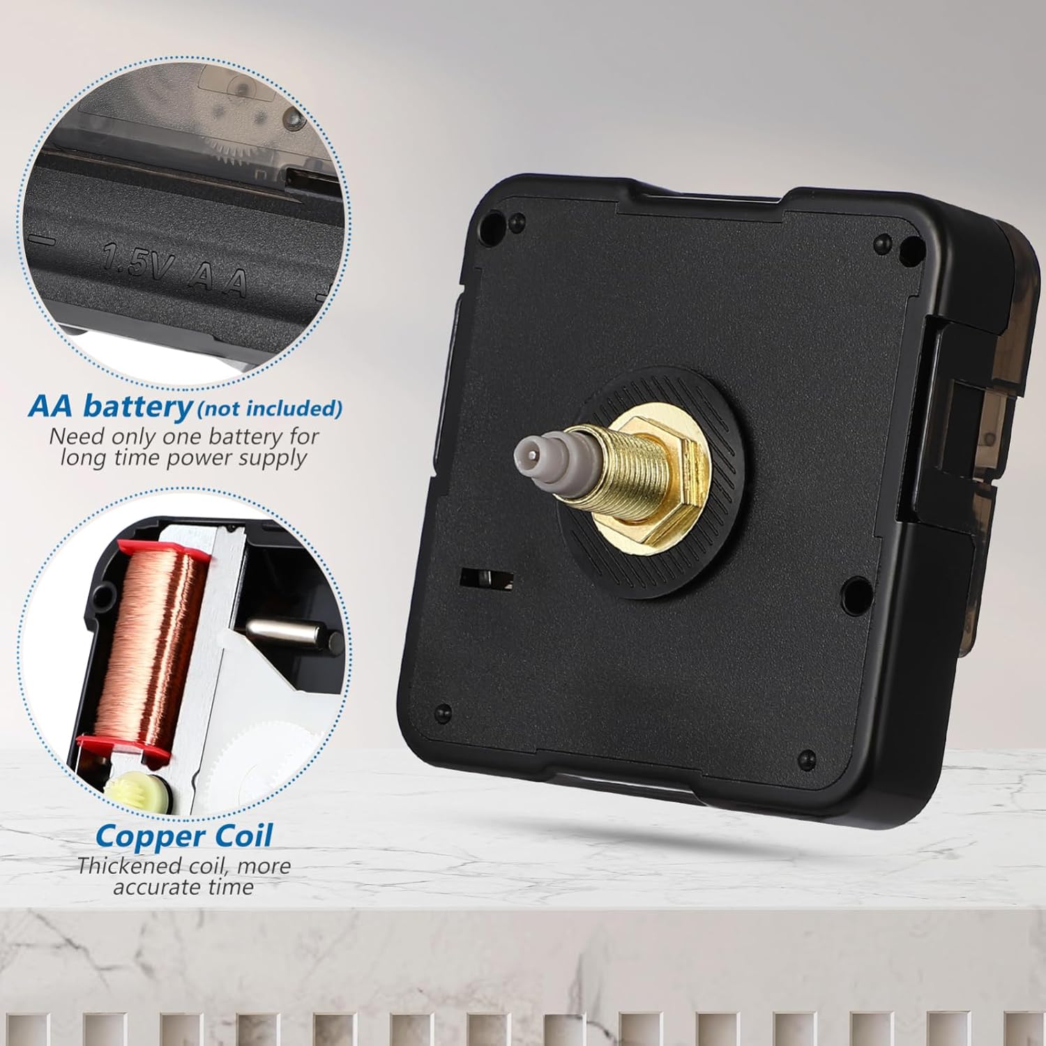 Quartz Clock Hands and Motor Kit