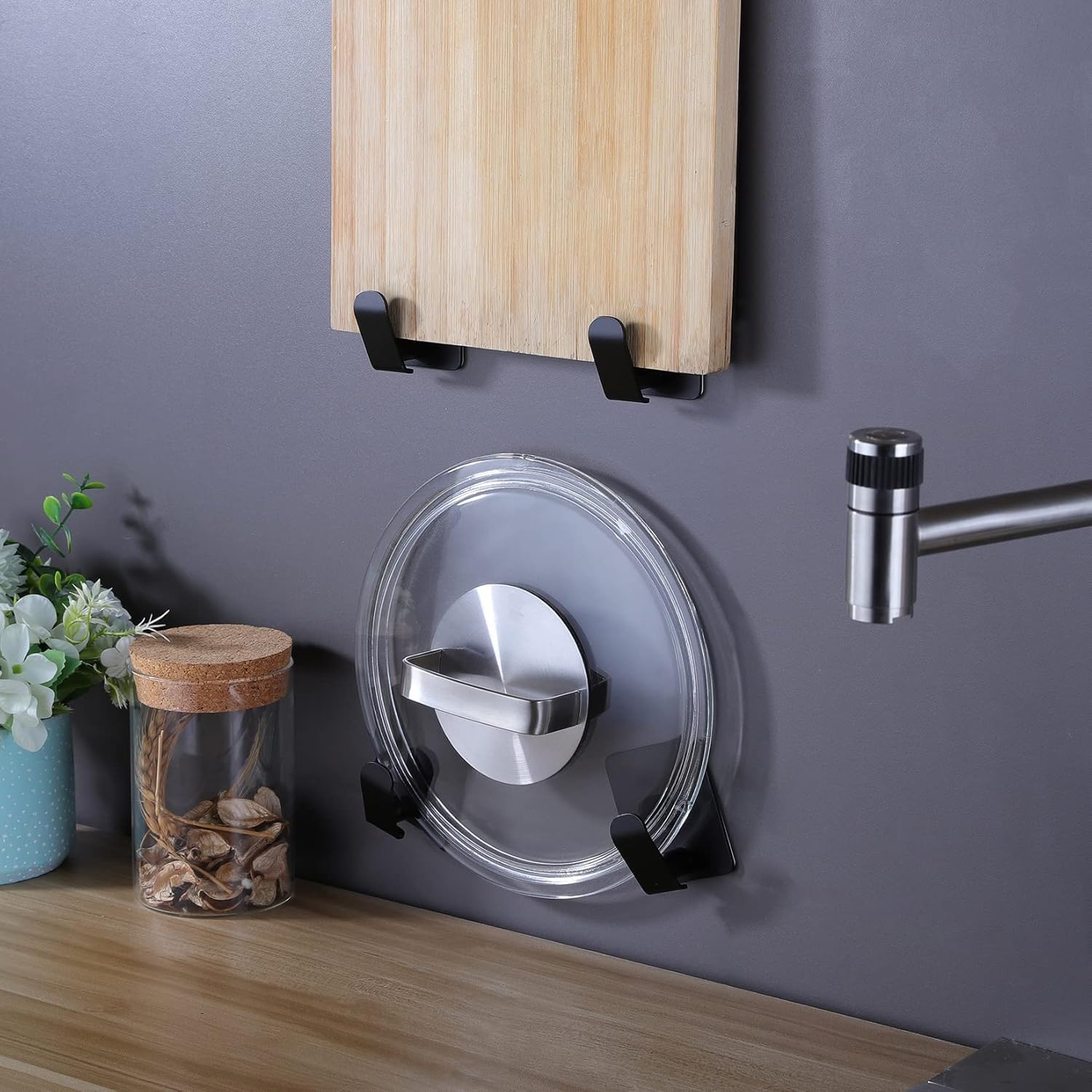 Taozun Adhesive Towel Hooks 4-Pack Stainless Steel Rust and Oil Proof