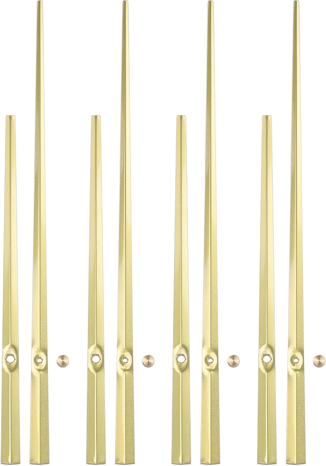 MCDFL Luxury Gold 4-Set Clock Hands Replaces Thick Shaft Mechanisms