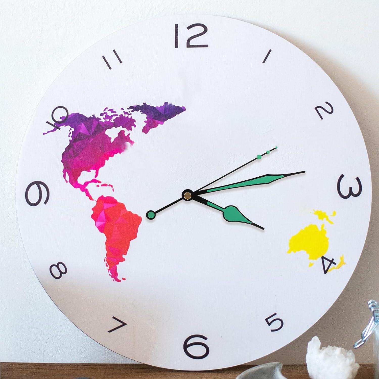 DOITOOL Wall Clock Replacement Movement Kit - Green