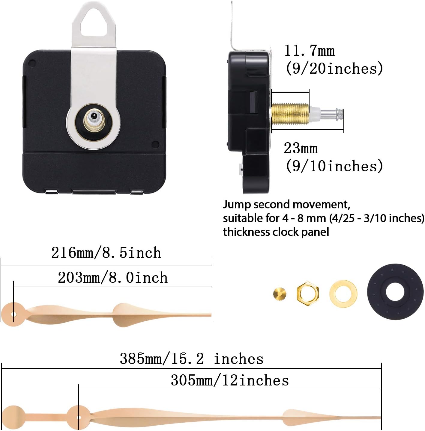 High torque clock replacement for DIY 12-inch precision