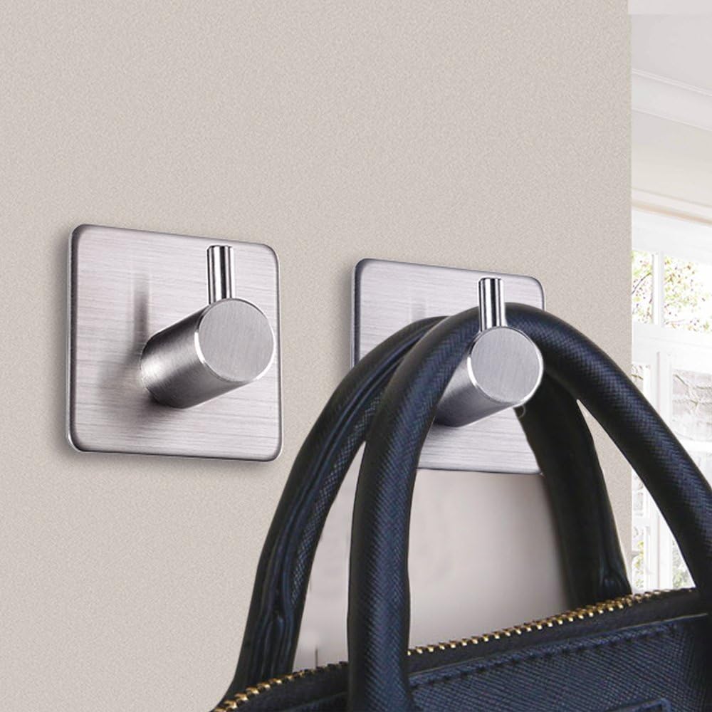 Sturdy Durable Adhesive Hooks for Bathroom Bedroom Storage