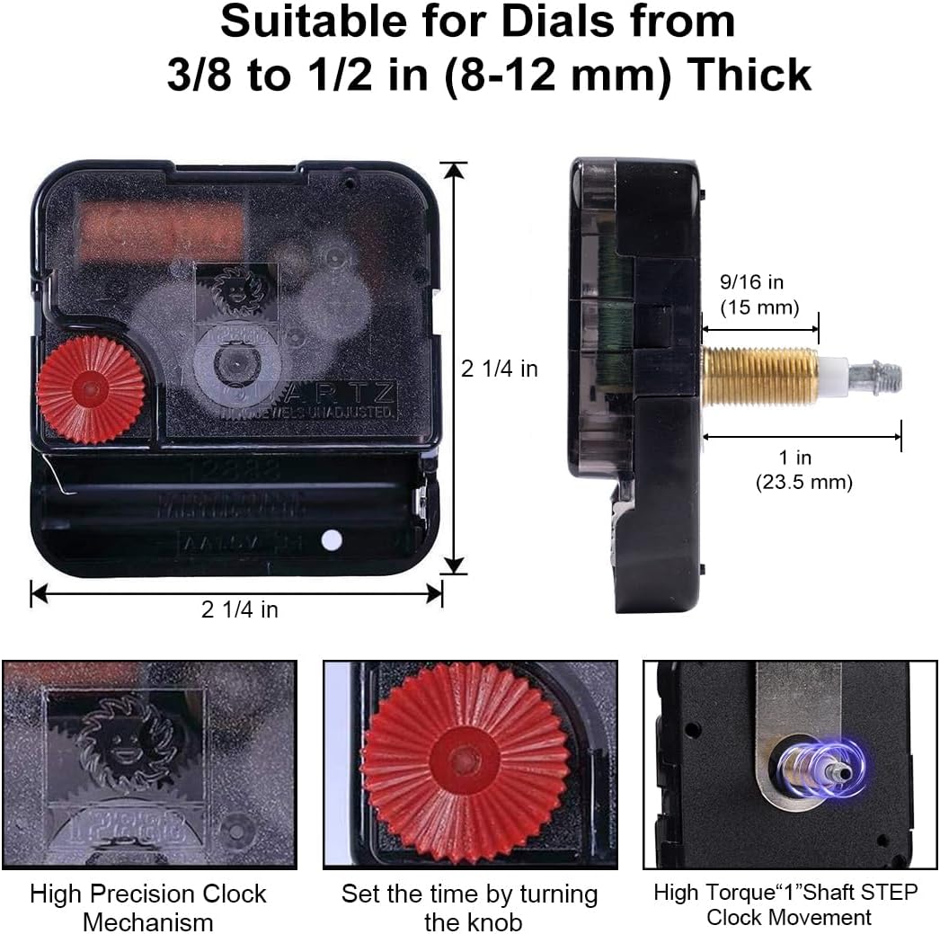 EMOON Clock Movement Mechanism Kit for Custom Repair