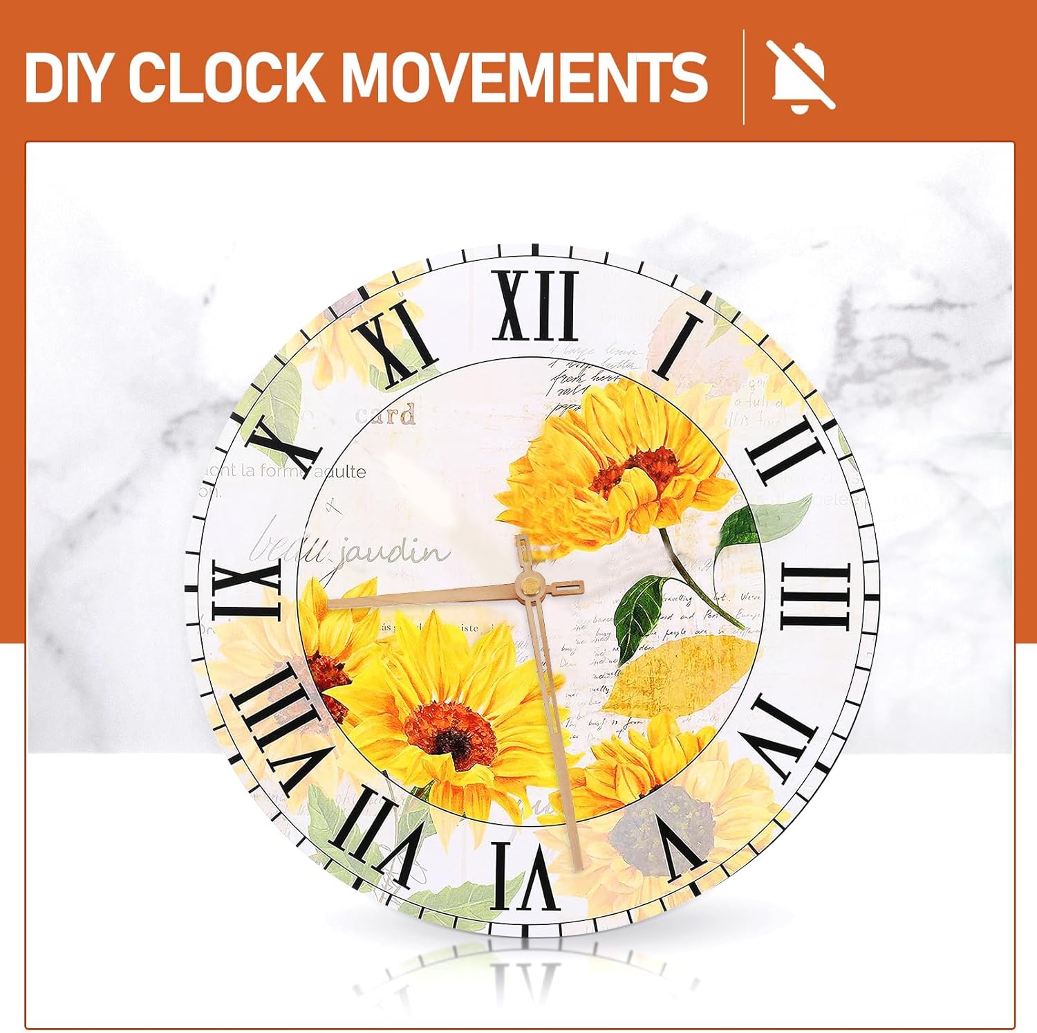 UKCOCO - Silent Quiet 10 quartz clock movement kit