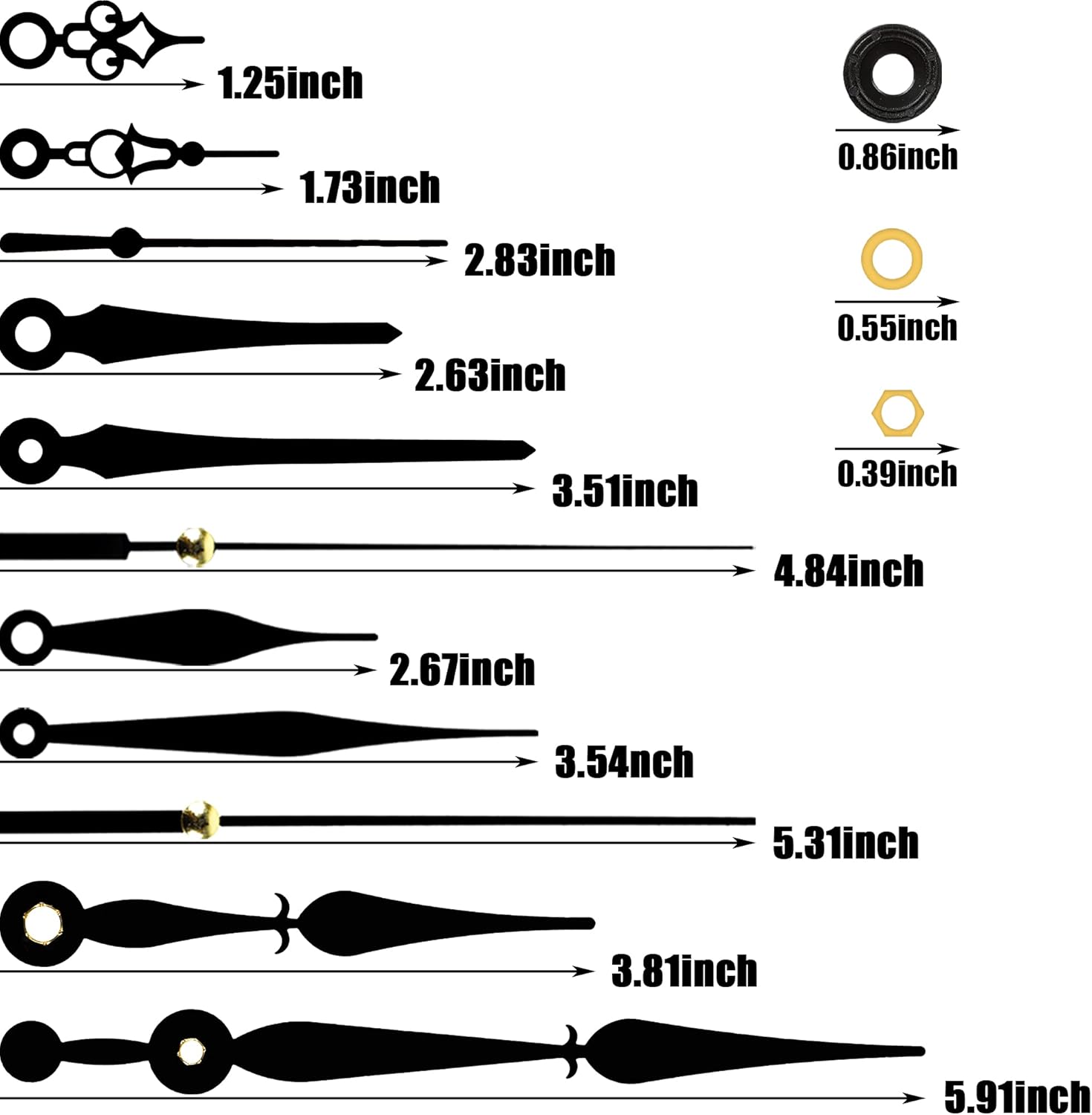 Precision quartz clock movement kit for DIY repair