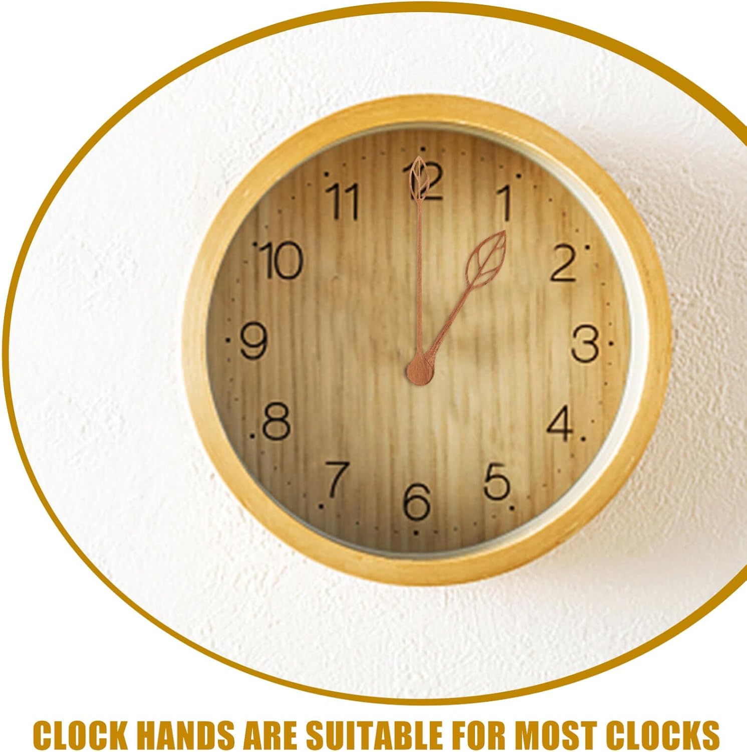 Durable Clock Hands Set for DIY Clocks Walnut Wood Replacement Parts