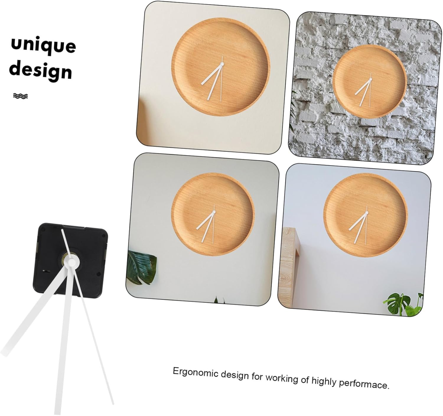MOBUTOFU Silent Clock Kit for DIY Analog Clock Making with Precision