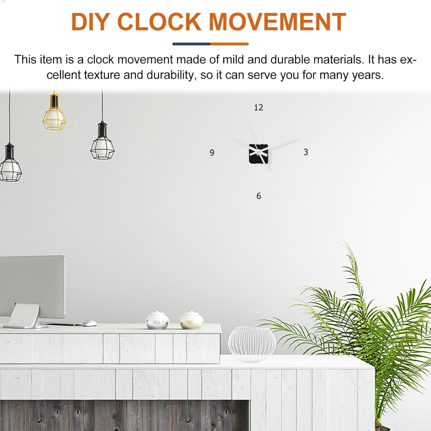 Uonlytech Plastic Clock Hands Kit Easy DIY Repairs for Home Clocks