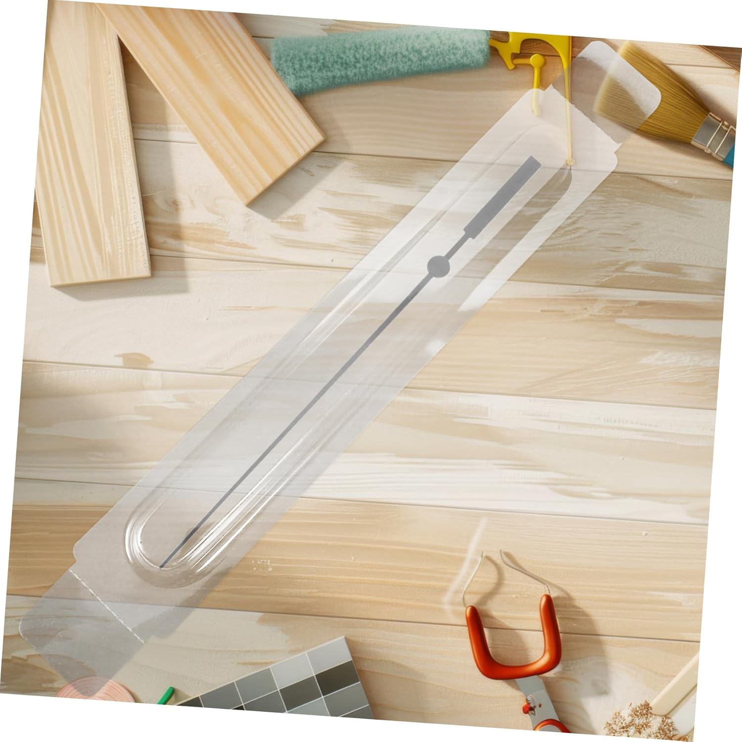 ORFOFE PVC Wall Clock Hands Protection Box 25cm Diameter