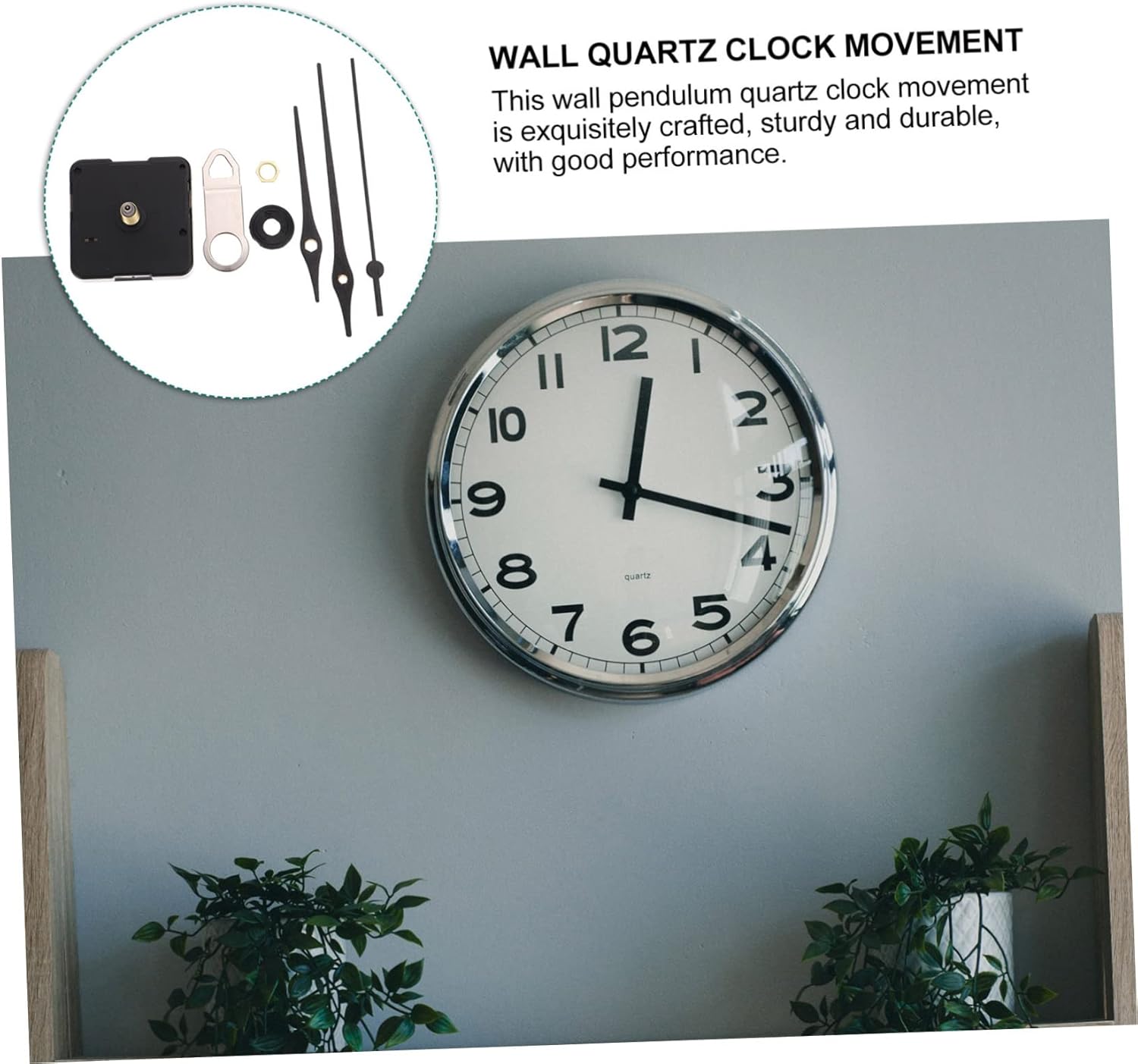 Sturdy Battery Operated Clock Kit for Wall Clock Repairs DIY Projects