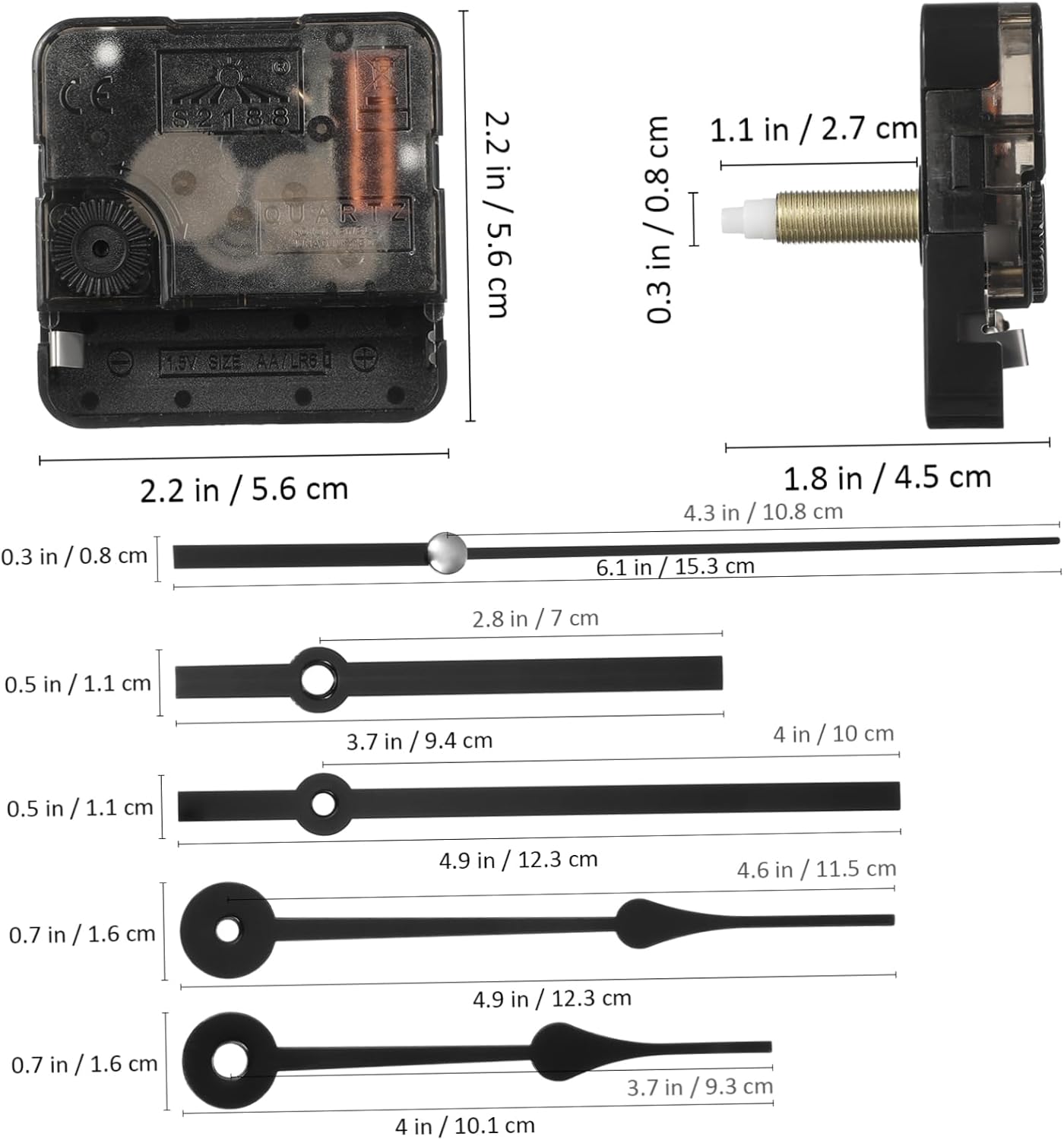 Create Your Own Silent Wall Clock Movement Kit