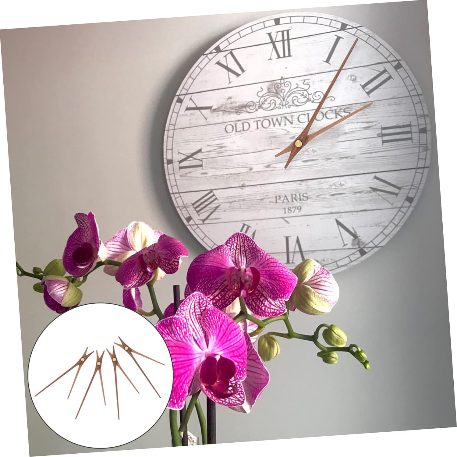 5-Set Wooden Clock Pointers for DIY Enhancement