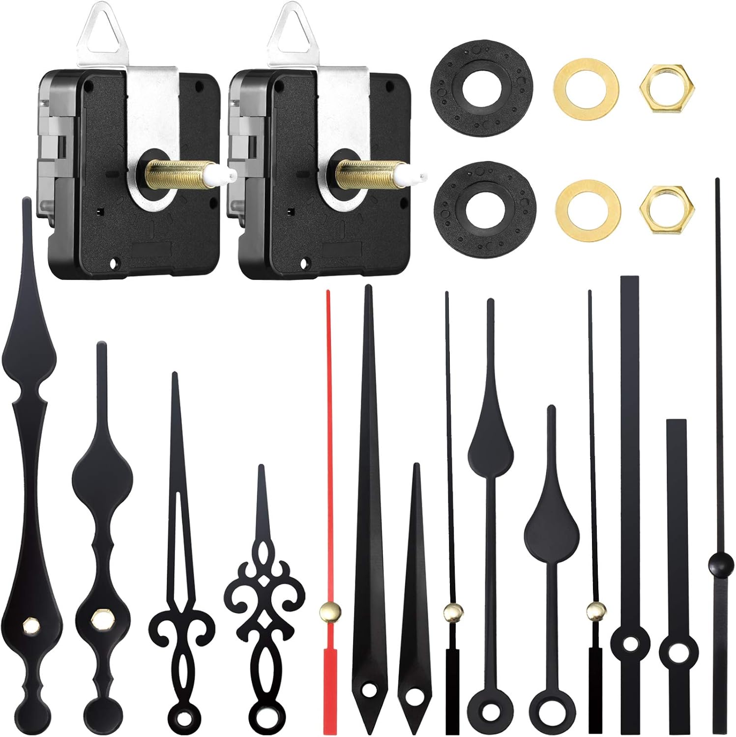 2-Piece Clock Repair Kit for Mechanisms and Hands
