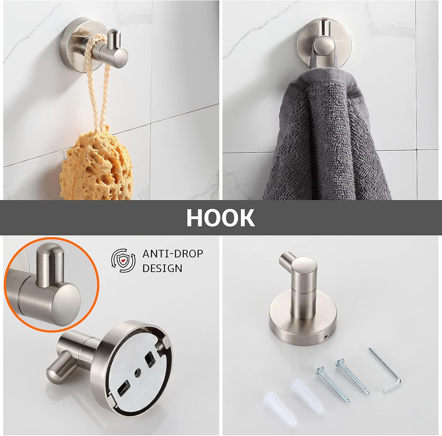 Adjustable Bathroom Towel Holder Set with 24 Bar