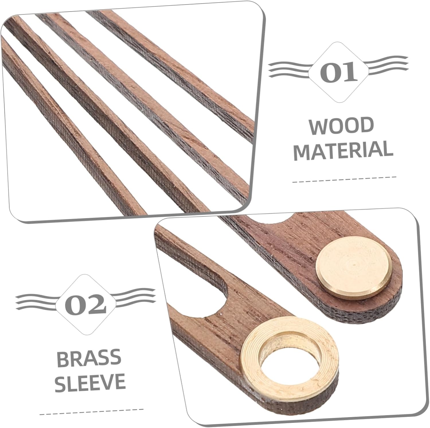 5-Set Long Shaft Clock Movement Hands Kit for DIY Sustainability Durability