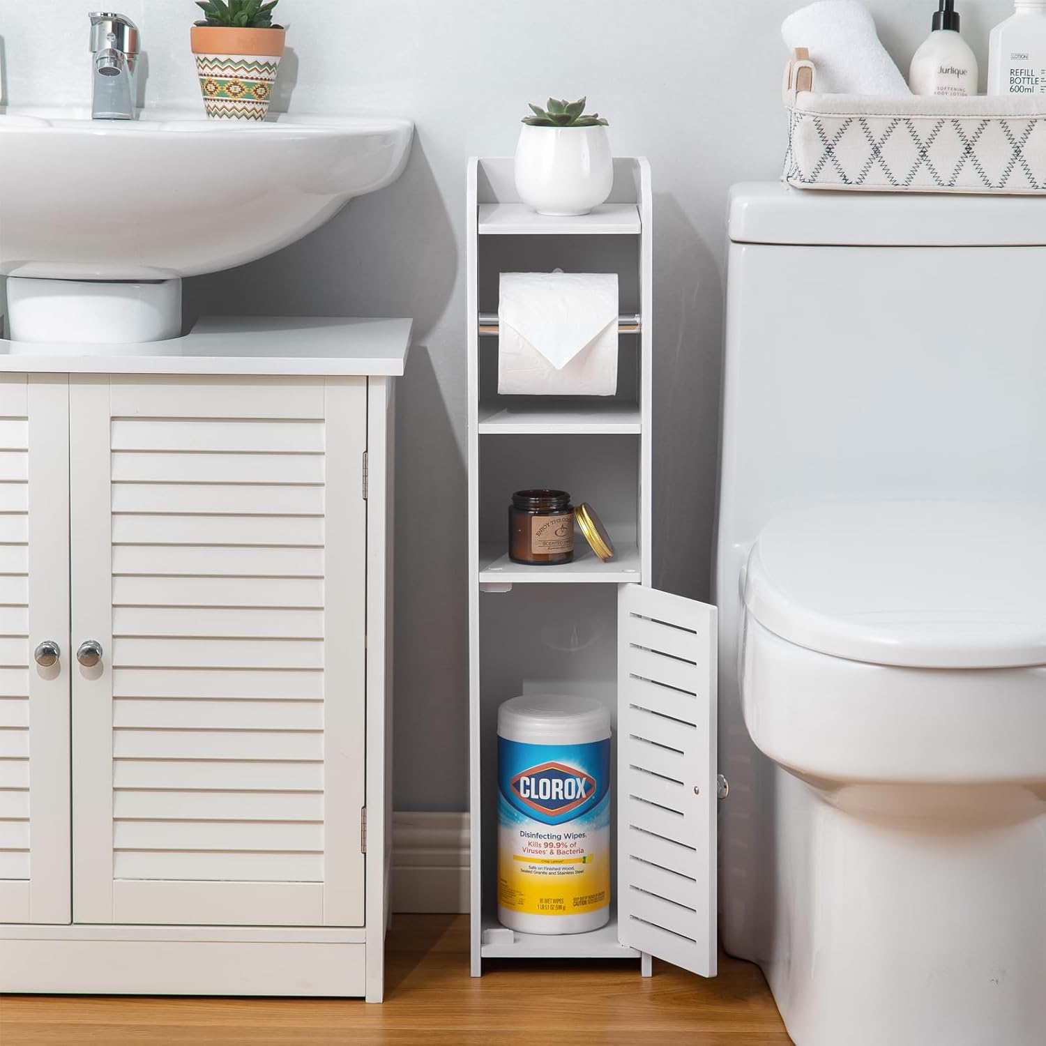 Step-By-Step Guide To Using The AOJEZOR Toilet Paper Holder Stand