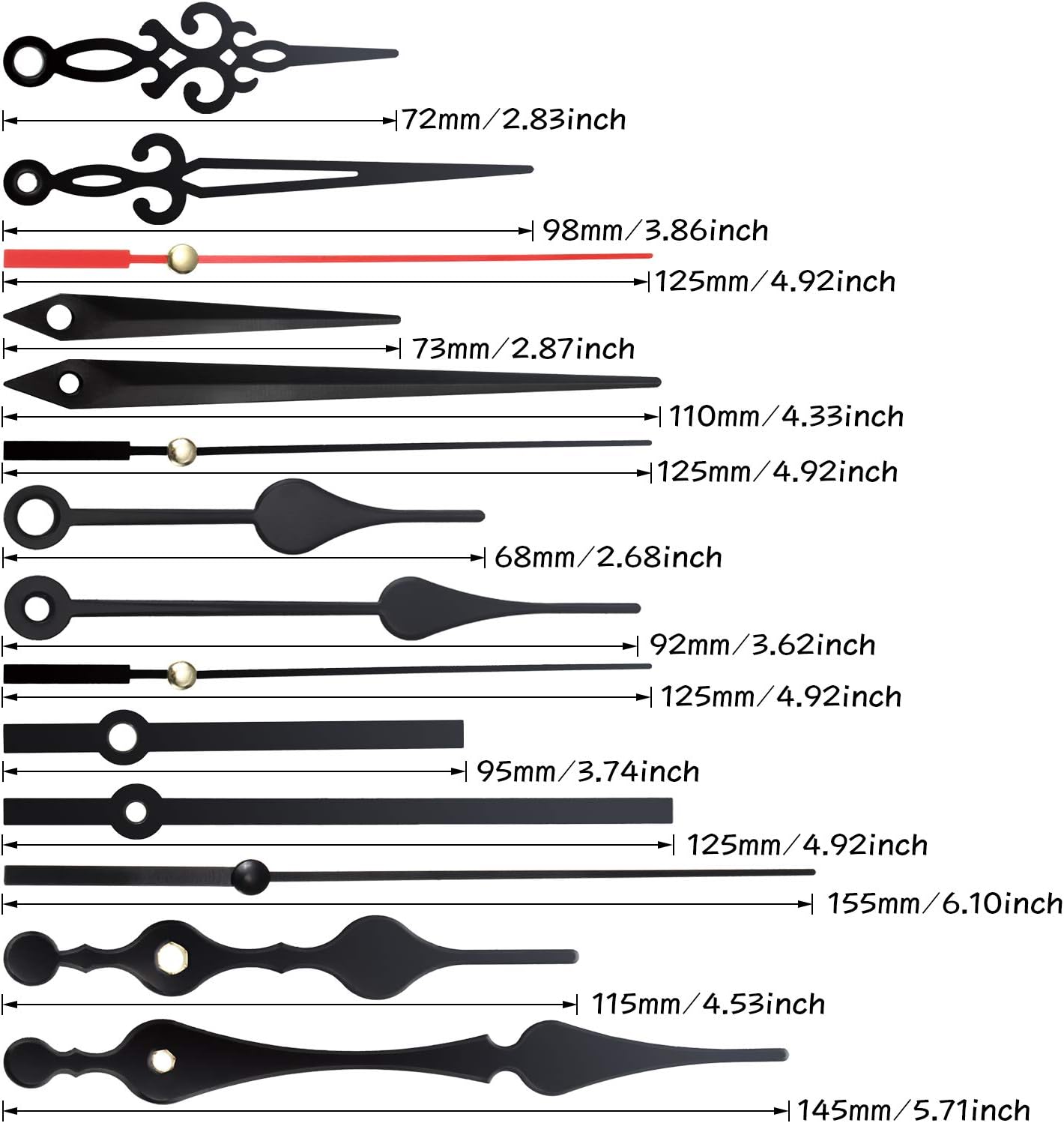 2-Piece Precision Clock Movement Mechanism