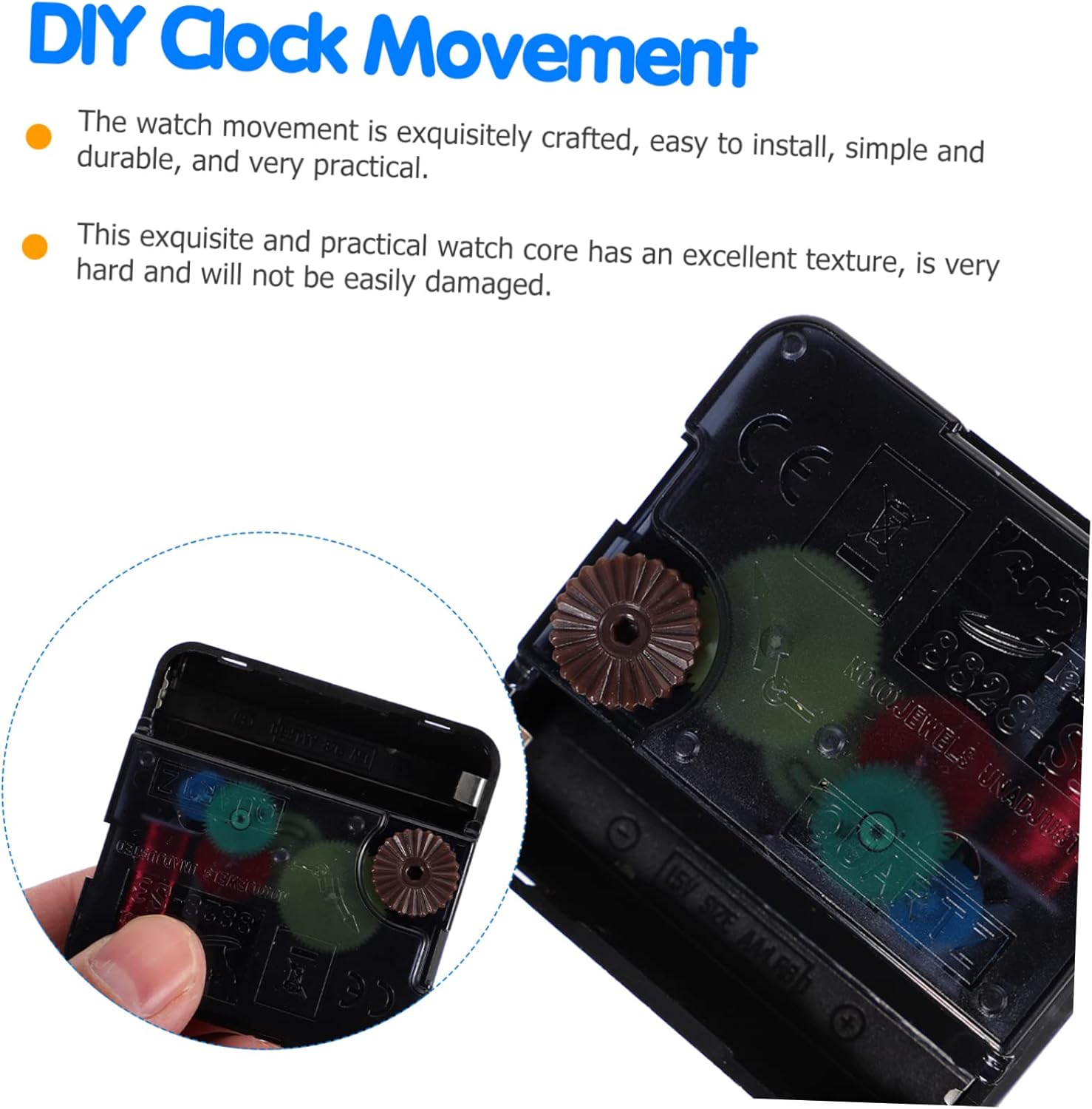 KONTONTY 2 Pcs DIY Noiseless Quartz Clock Movement Kit 1