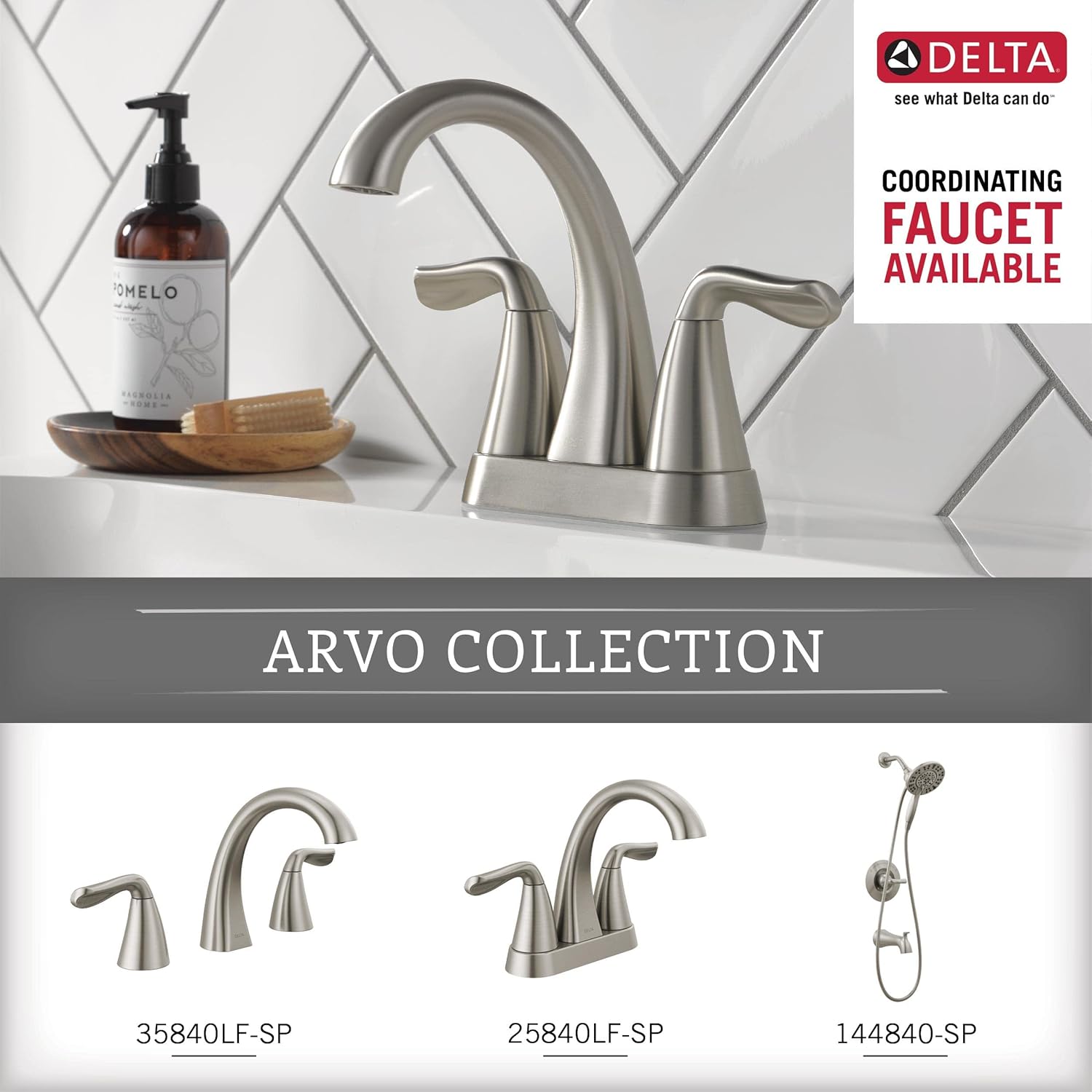 Delta Arvo Hand Towel Holder SpotShield Brushed Nickel