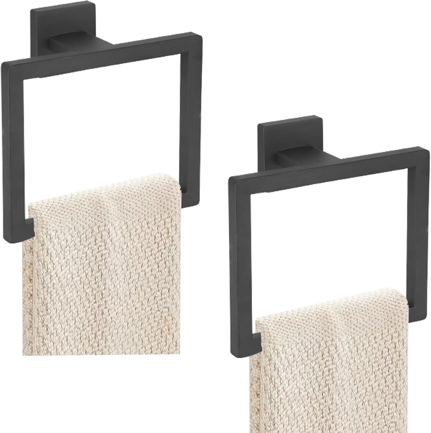 2-Piece Stainless Steel Towel Ring Set