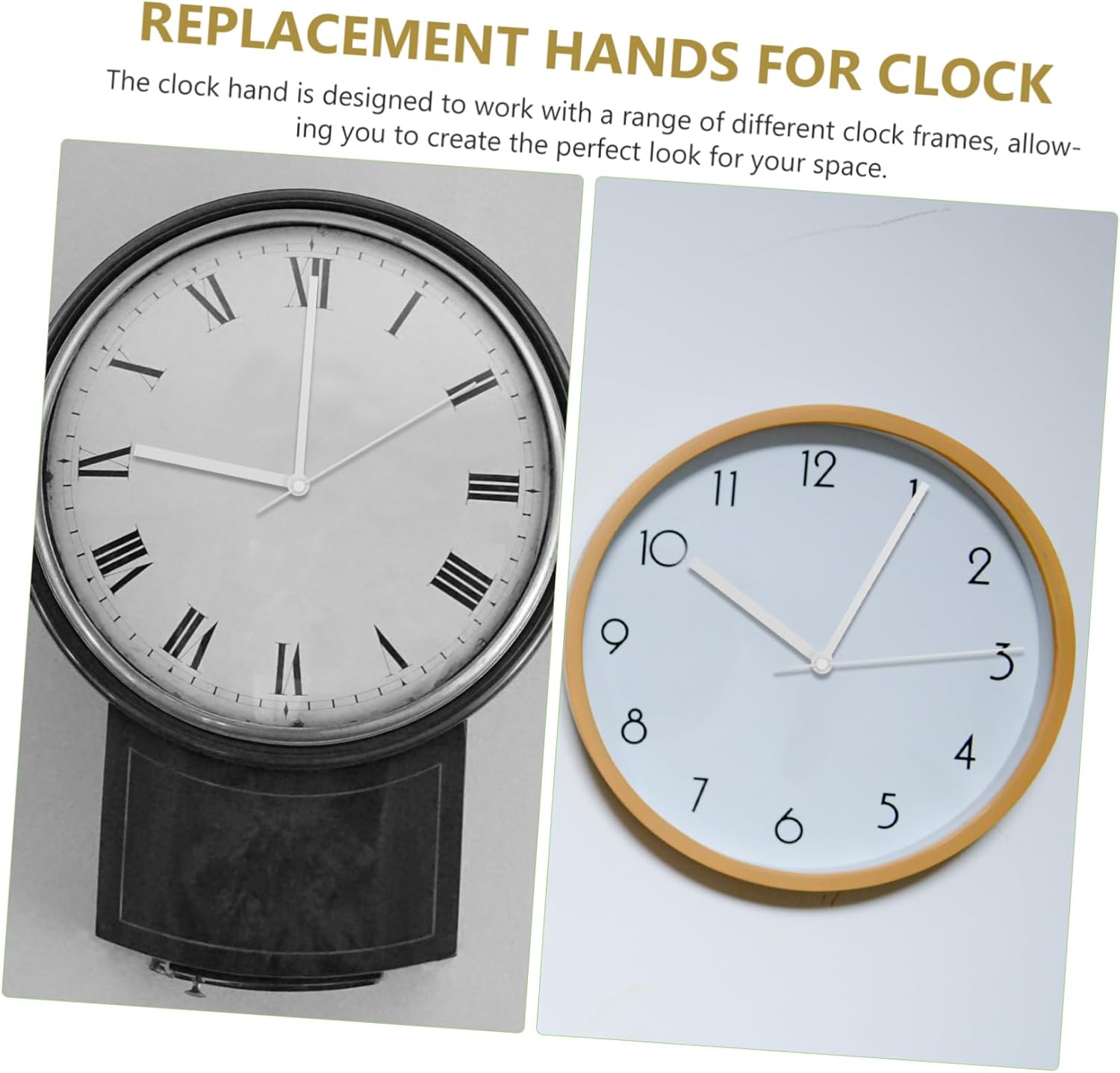 FOYTOKI 10 Sets Wall Clock Hands Replacement Kit