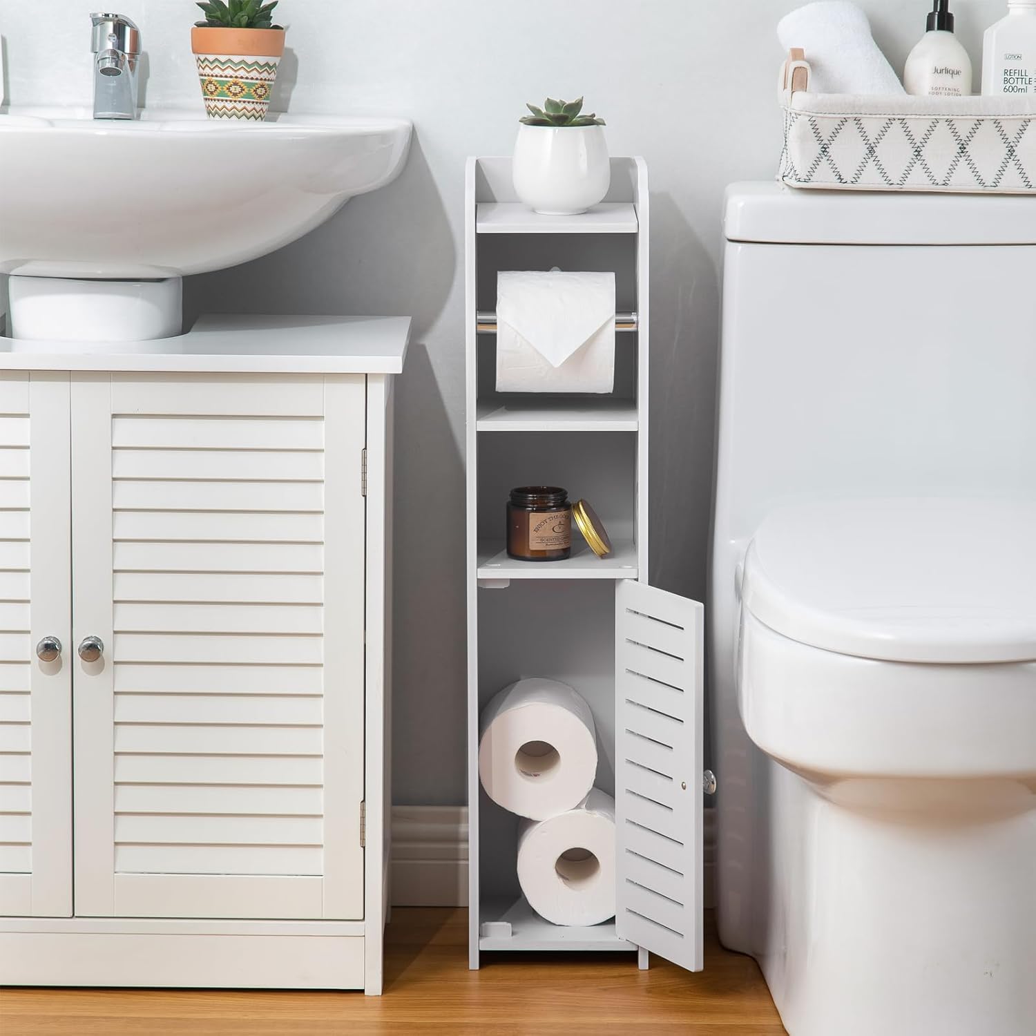 Step-By-Step Guide To Using The AOJEZOR Toilet Paper Holder Stand
