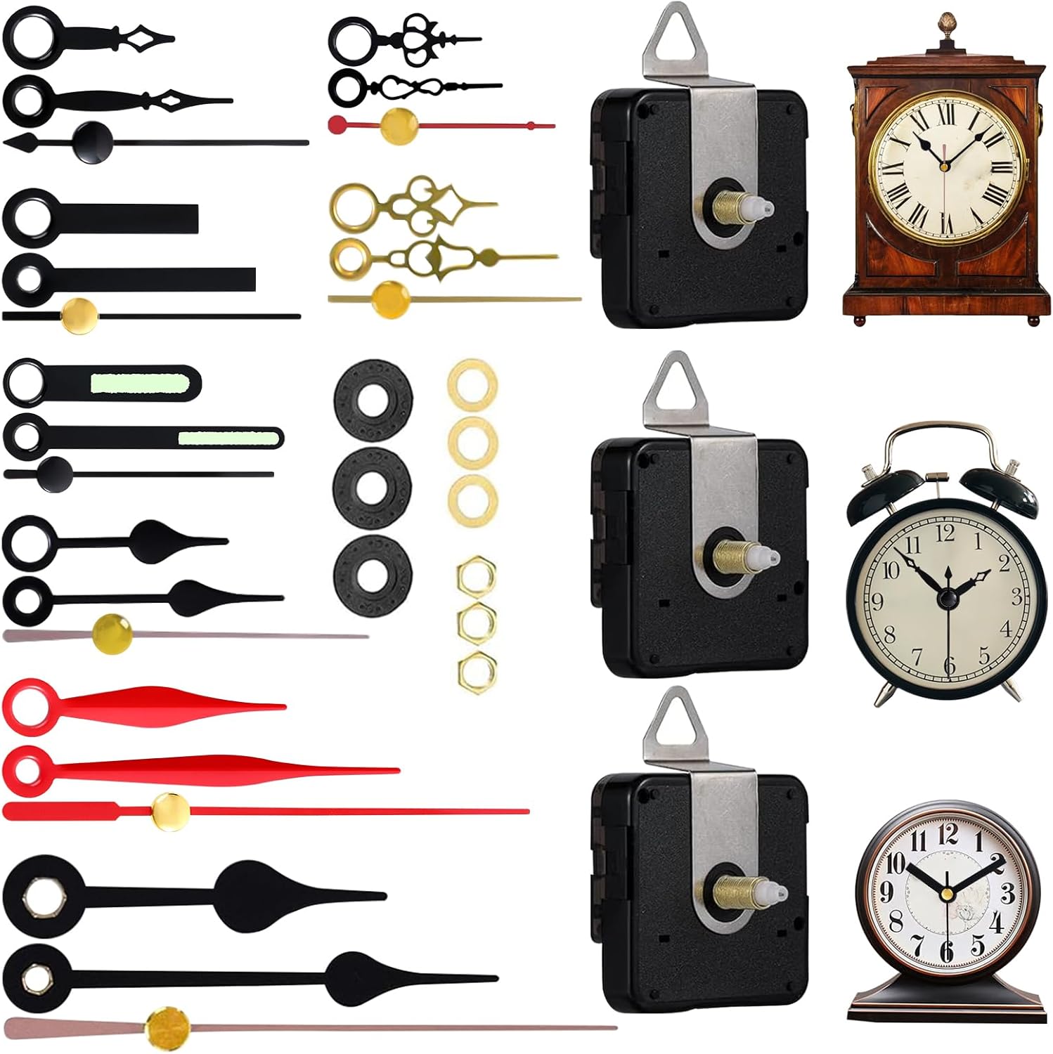 EMOOM 3-Piece Silent Clock Mechanism Kit