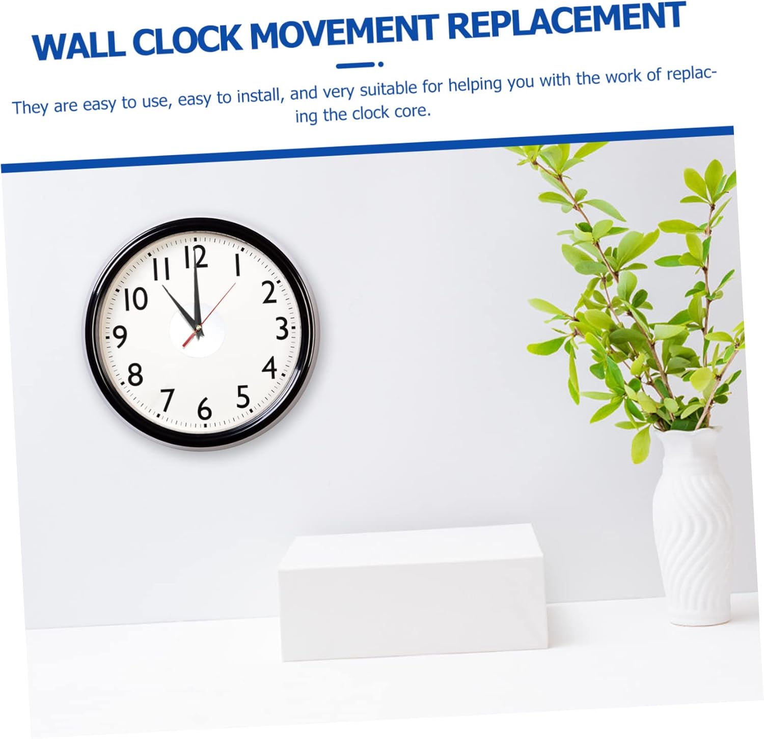 2-Pack Replacement Parts for Wall Clocks - Precision quartz clock hands