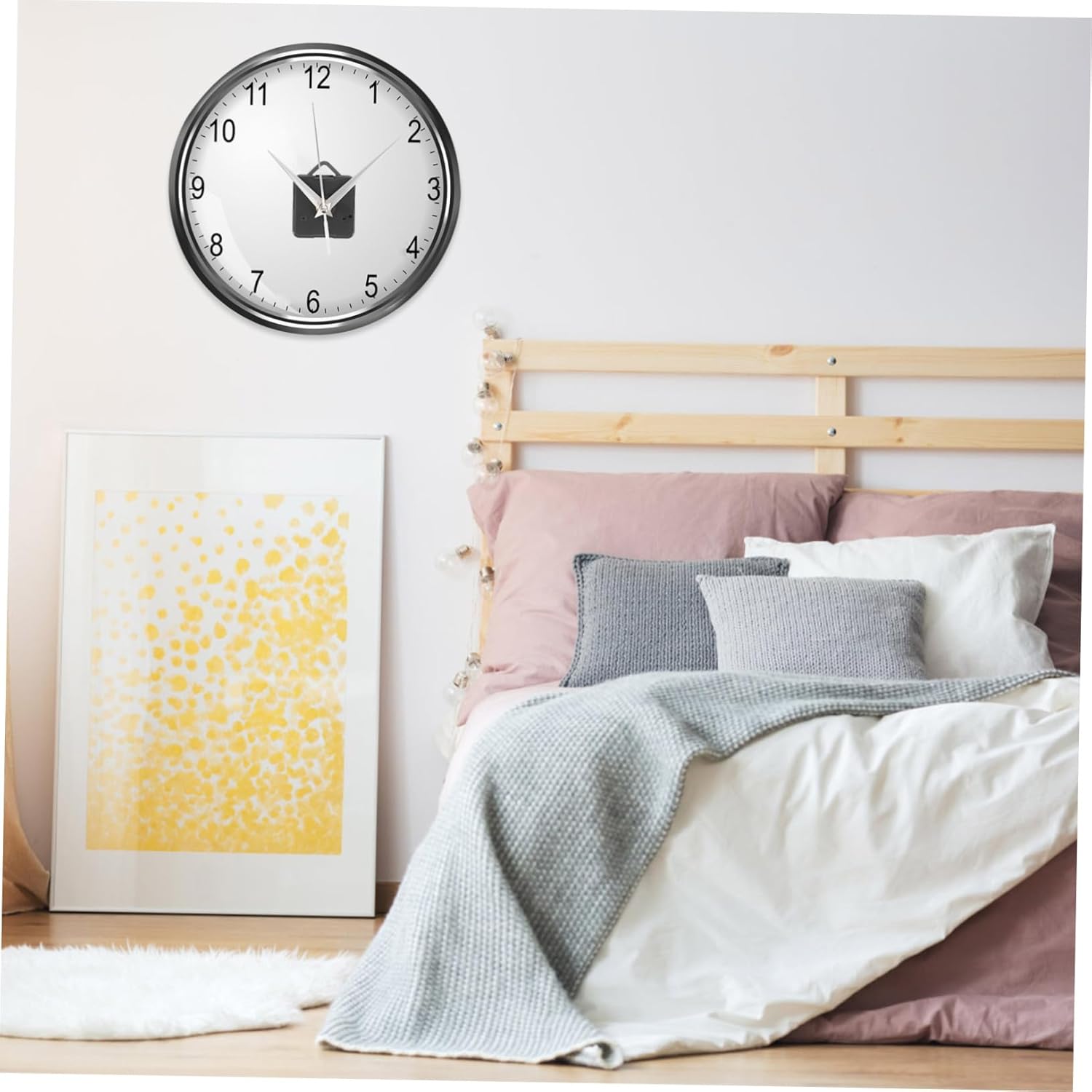 Homoyoyo Wall Clock Movement Kit 3-Hand Replacement with Silver Precise