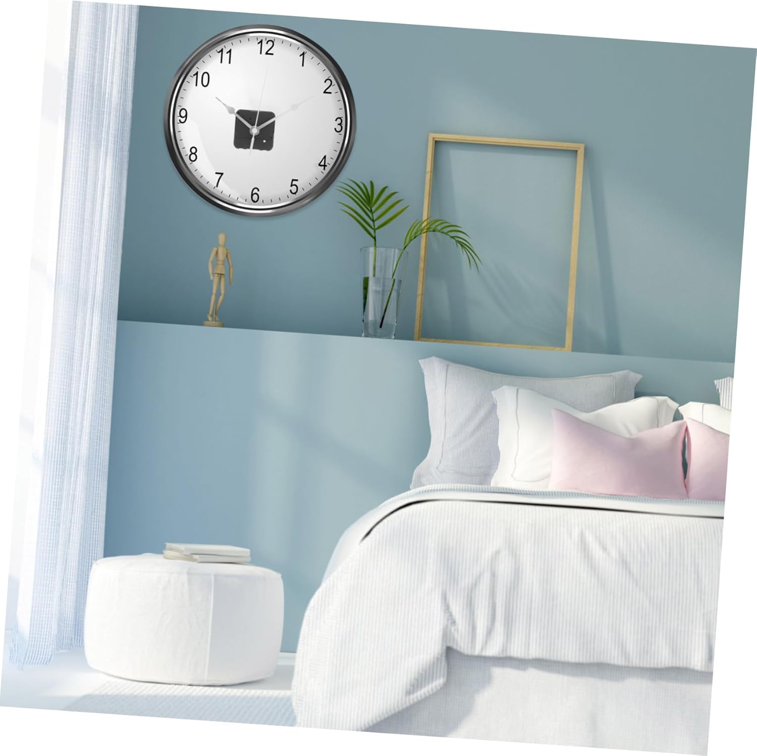 HOMOCONO Plastic Iron Clock Mechanism Kit Reverse Counter Clockwise Movement