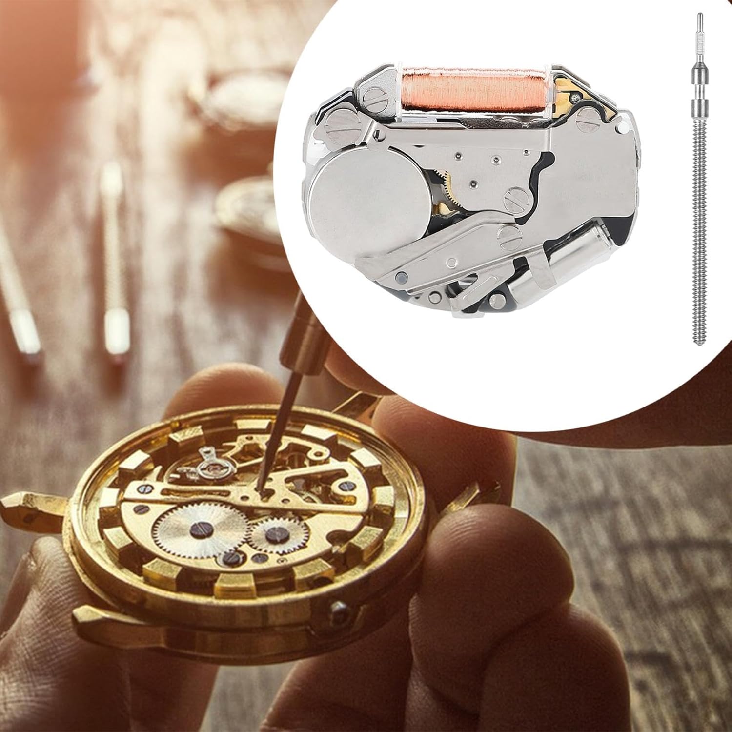 Watch Clock Movement Wall Clock Repair Part Metal Three Hand