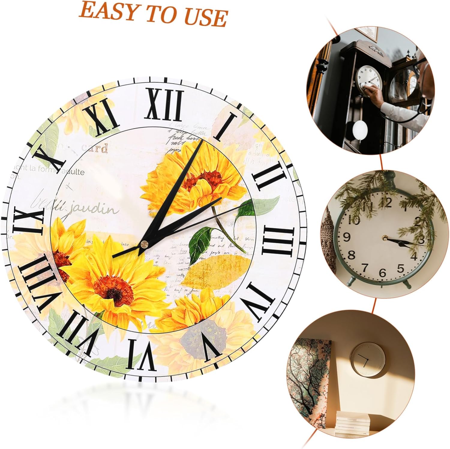 Easy DIY Wall Clock Movement Set for Repairing and Customization